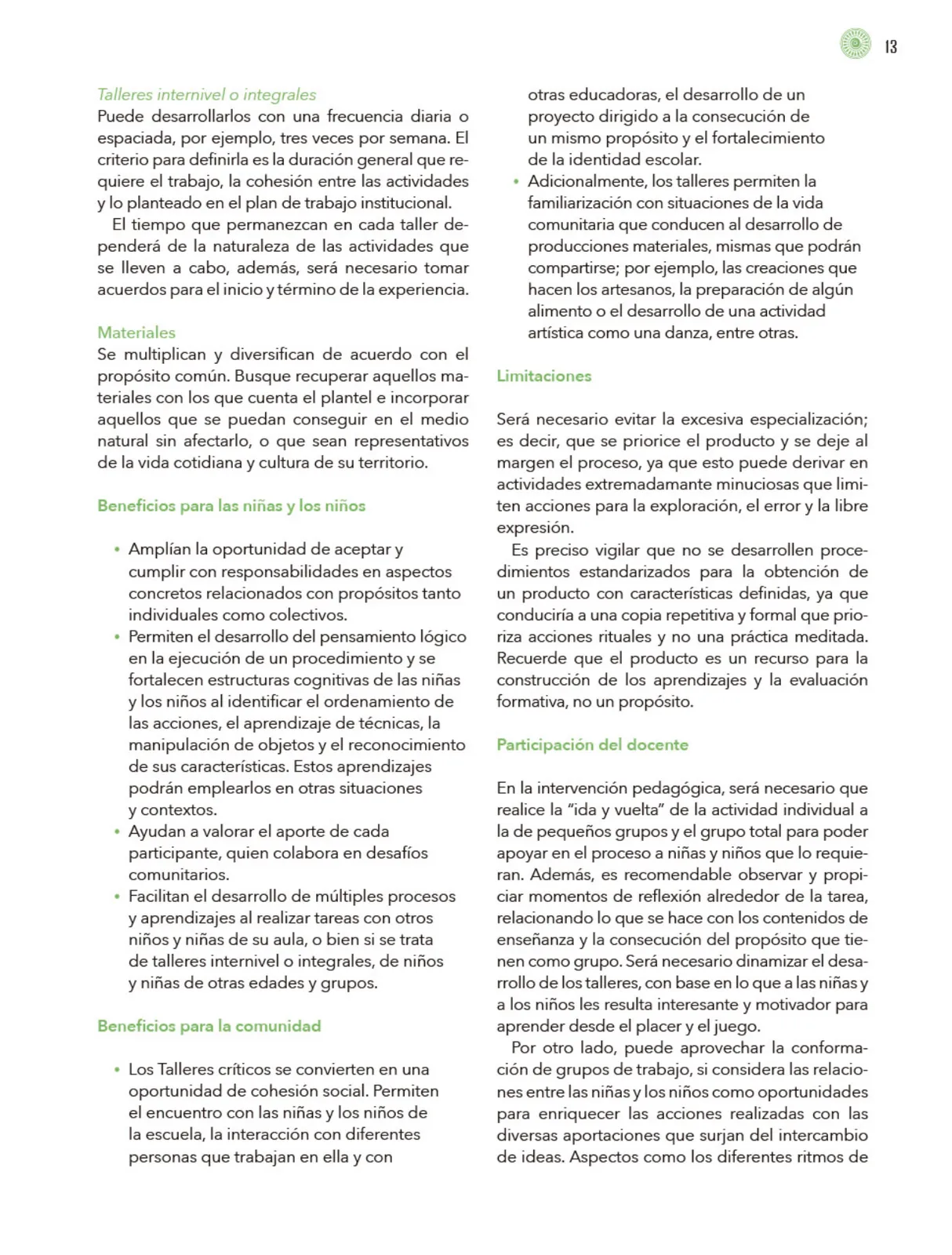 Miniatura página 14 de Modalidades de trabajo para la acción transformadora y el codiseño  Libro de Educación Preescolar Grado 1°, 2°, 3°  Ciclo Escolar 2025 - 2026