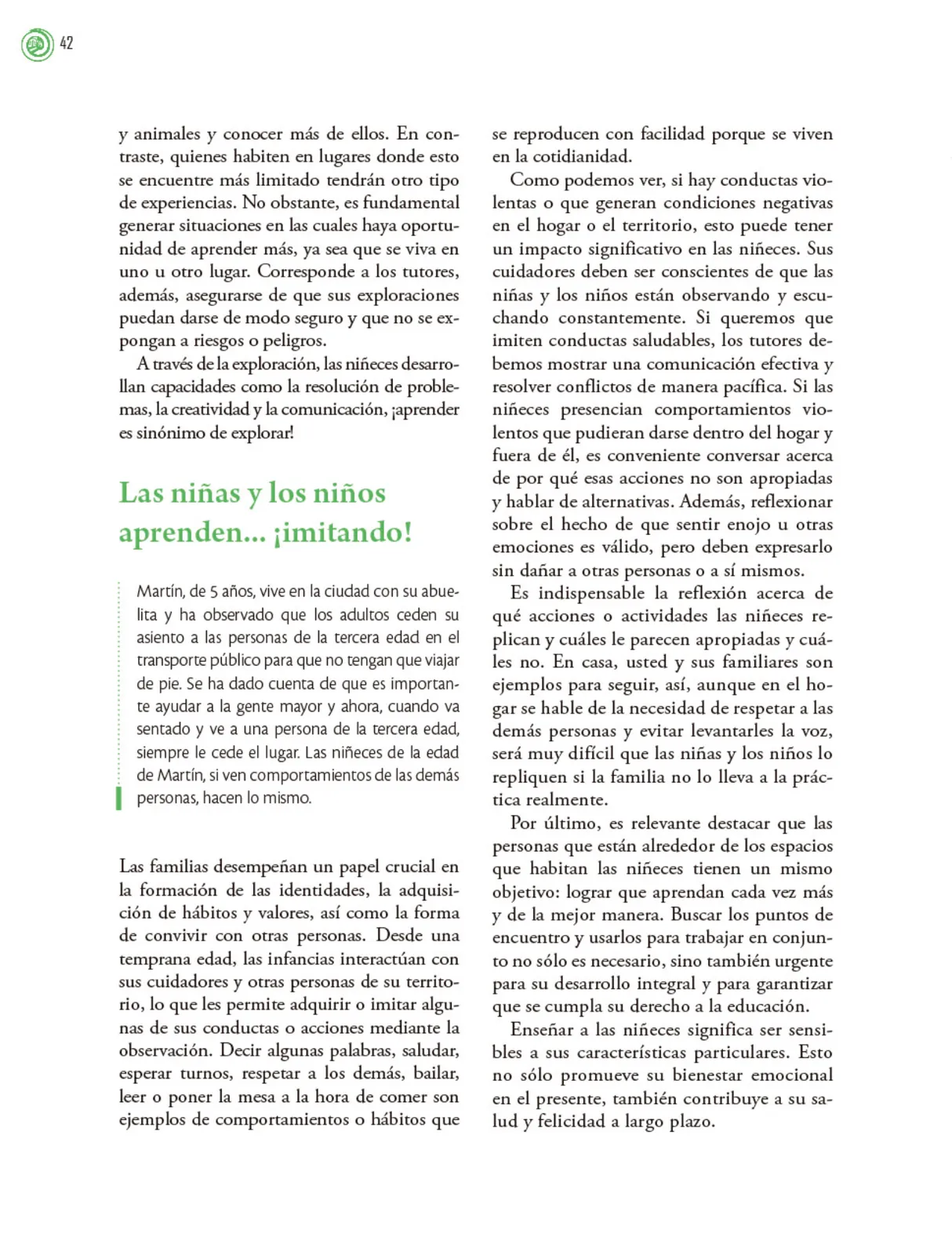 Página 43 de Crianza para la libertad. Libro para las familias. Fase 2  Libro de Educación Preescolar Grado 1°, 2°, 3°  Ciclo Escolar 2025 - 2026