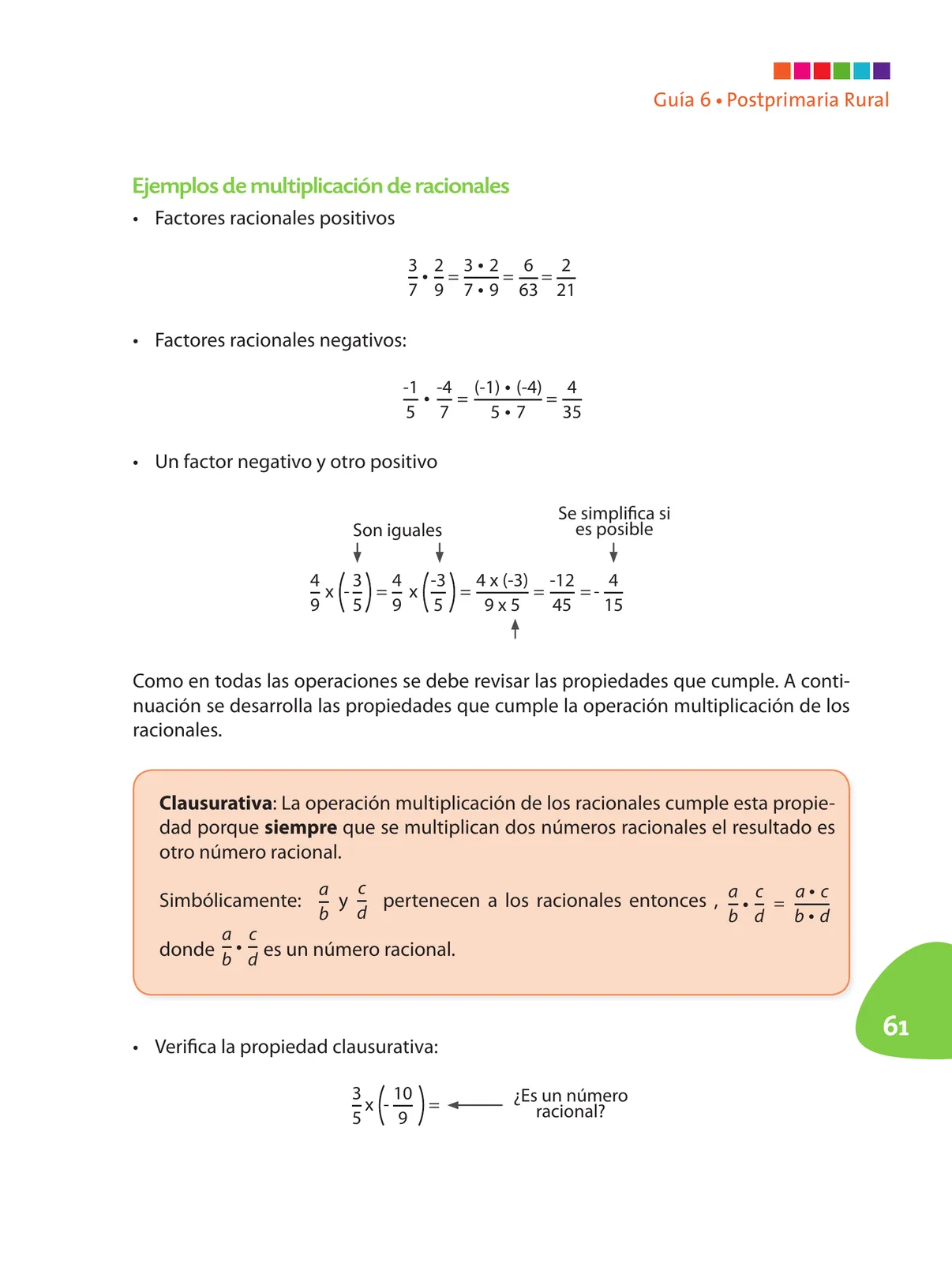Página 62 de Matematica 7° · Postprimaria