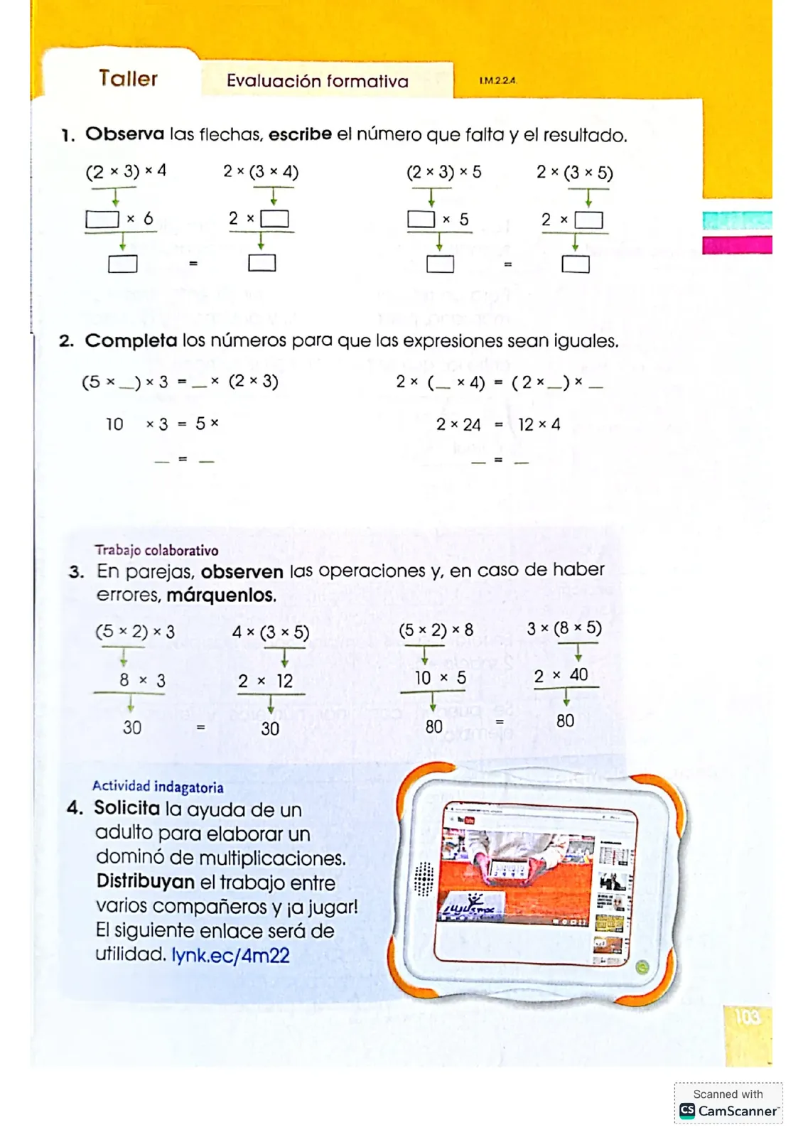 Miniatura página 103 de Matematica · 4 EGB · 2024