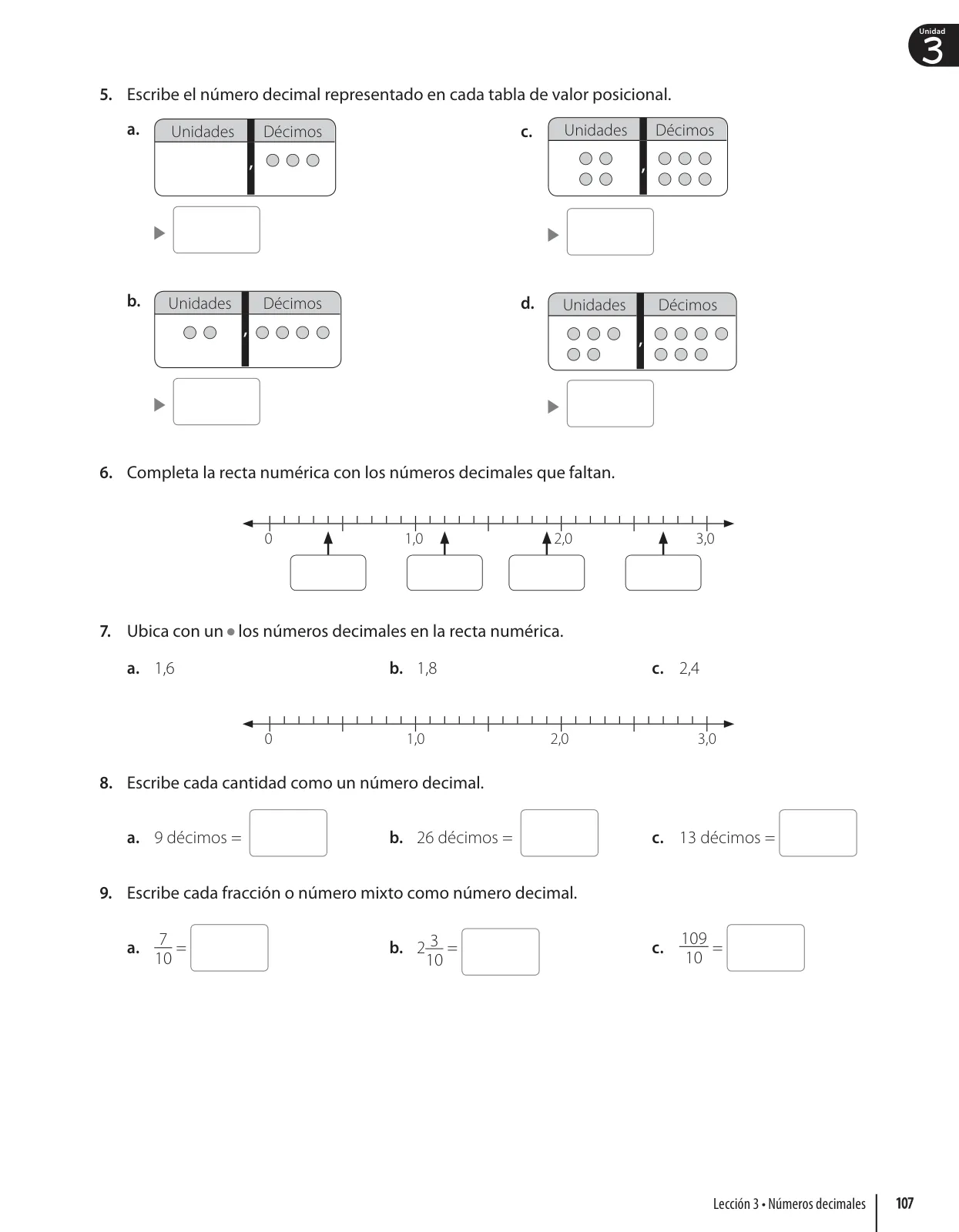 Página 109 de Matemática – Quinto Básico | Texto del Estudiante MINEDUC – Descargar PDF · 2024