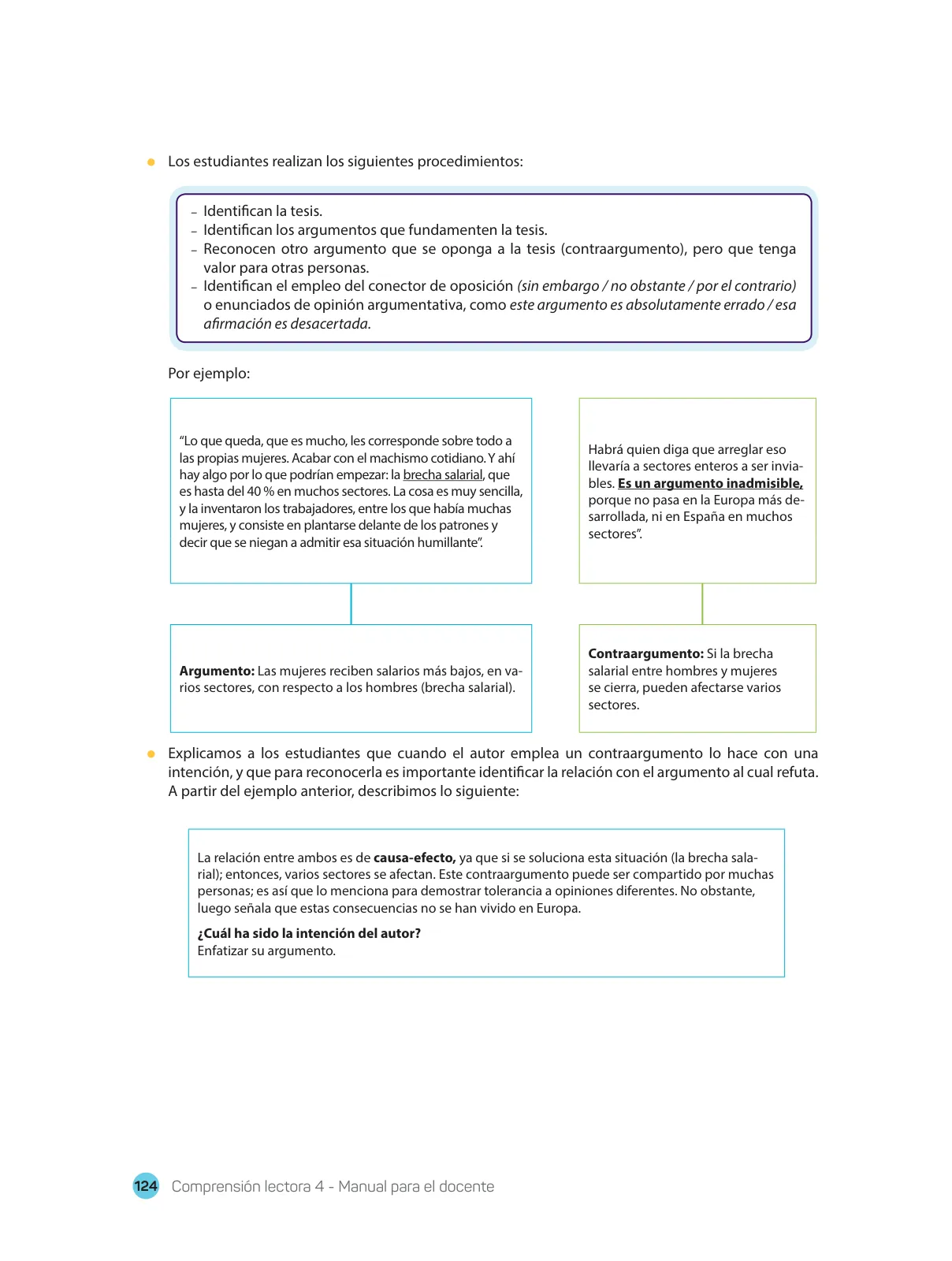 Miniatura página 126 de Comprensión lectora : manual para el docente de cuarto grado de Secundaria 2018 · 2018