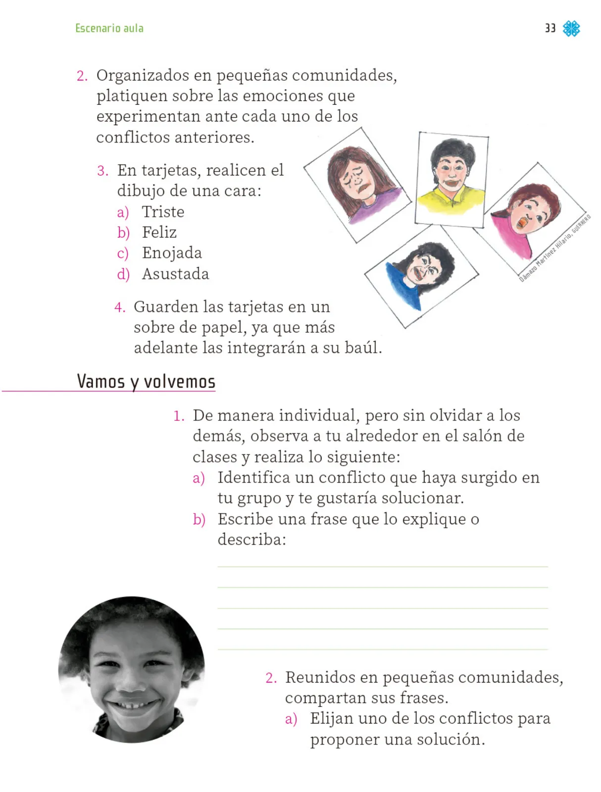 Miniatura página 34 de Proyectos de Aula.   Libro de Educación Primaria Grado 1°  Ciclo Escolar 2025 - 2026