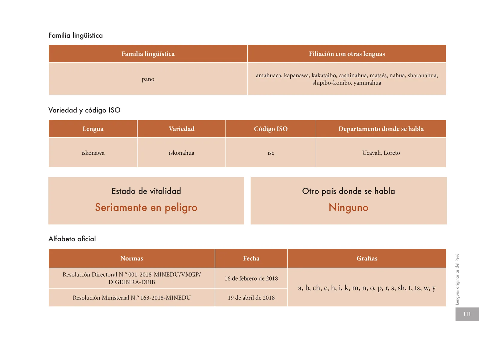 Miniatura página 113 de Lenguas originarias del Perú · 2018