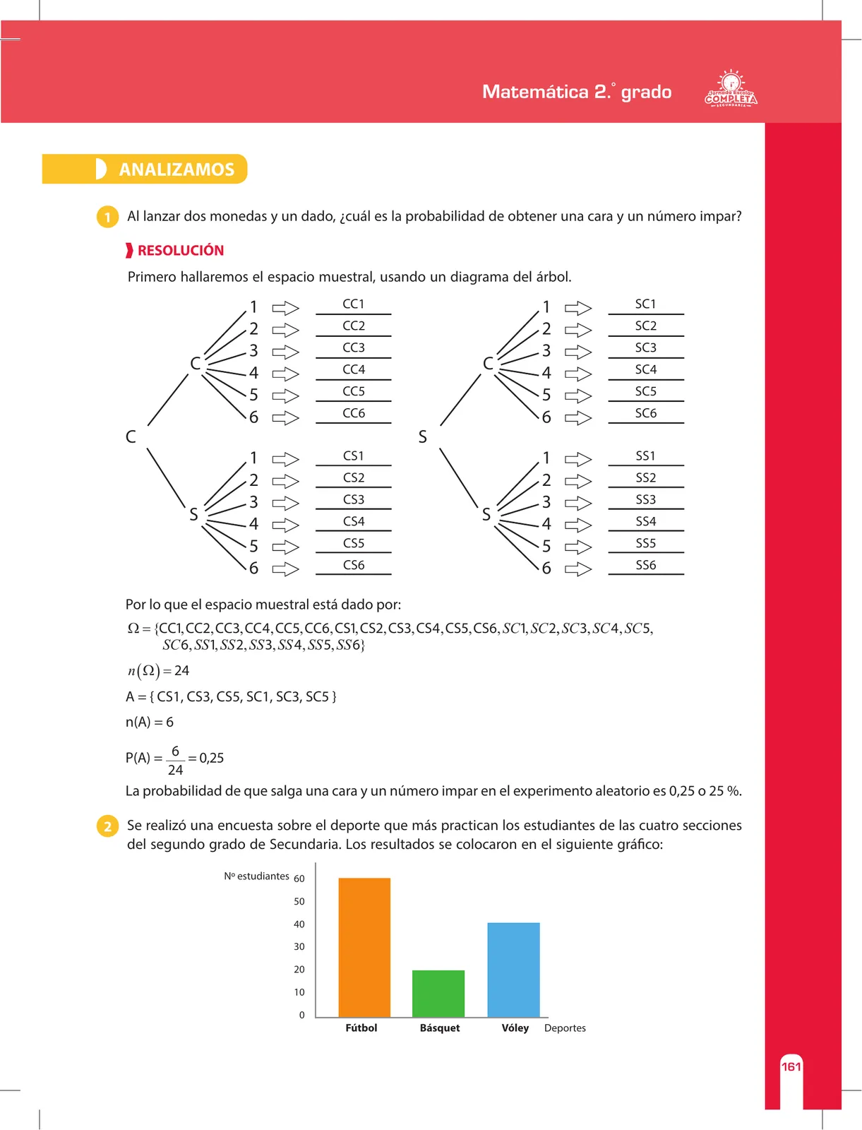 Página 161 de Matemática 2 : cuaderno de reforzamiento pedagógico - JEC · 2016