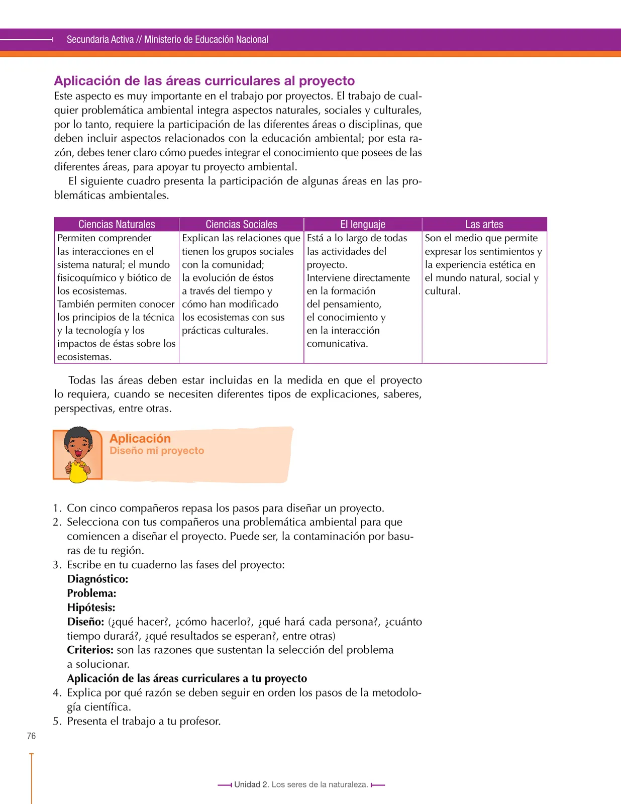 Página 76 de Ciencias Naturales 7° · Secundaria Activa
