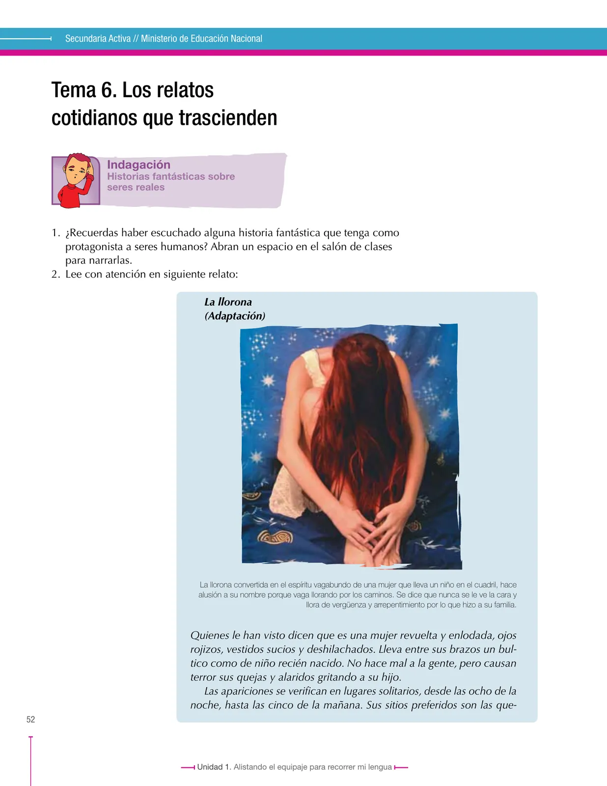 Página 52 de Lenguaje 7° · Secundaria Activa
