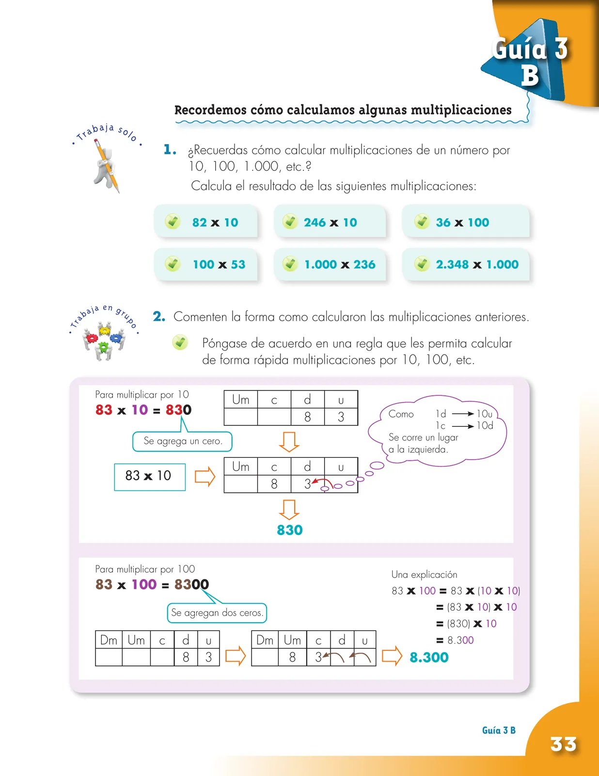 Página 33 de Matematica 4° · Cartilla 01