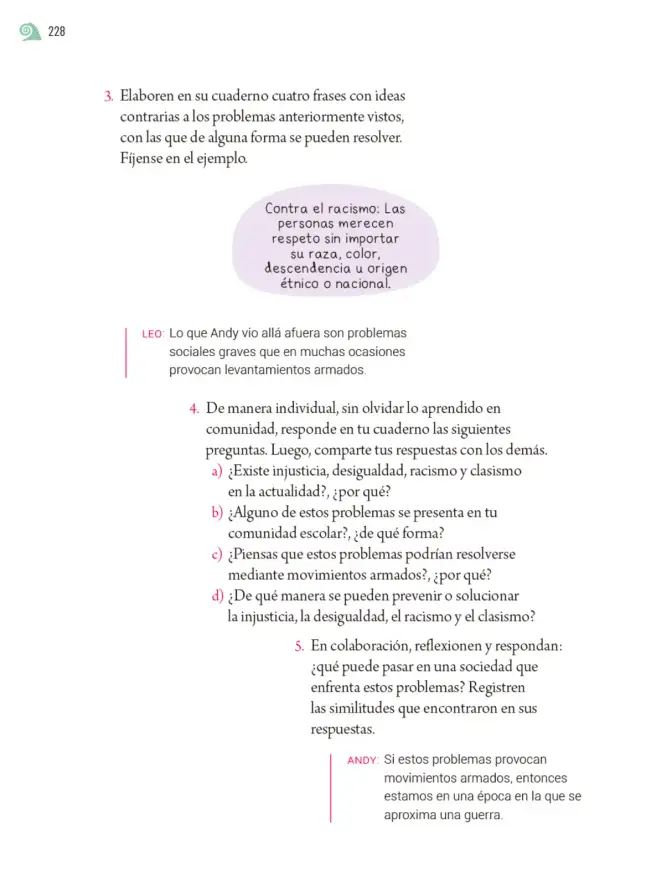 Página 231 de Proyectos de Aula. Libro de Educación Primaria Grado 5° Ciclo Escolar 2025 - 2026