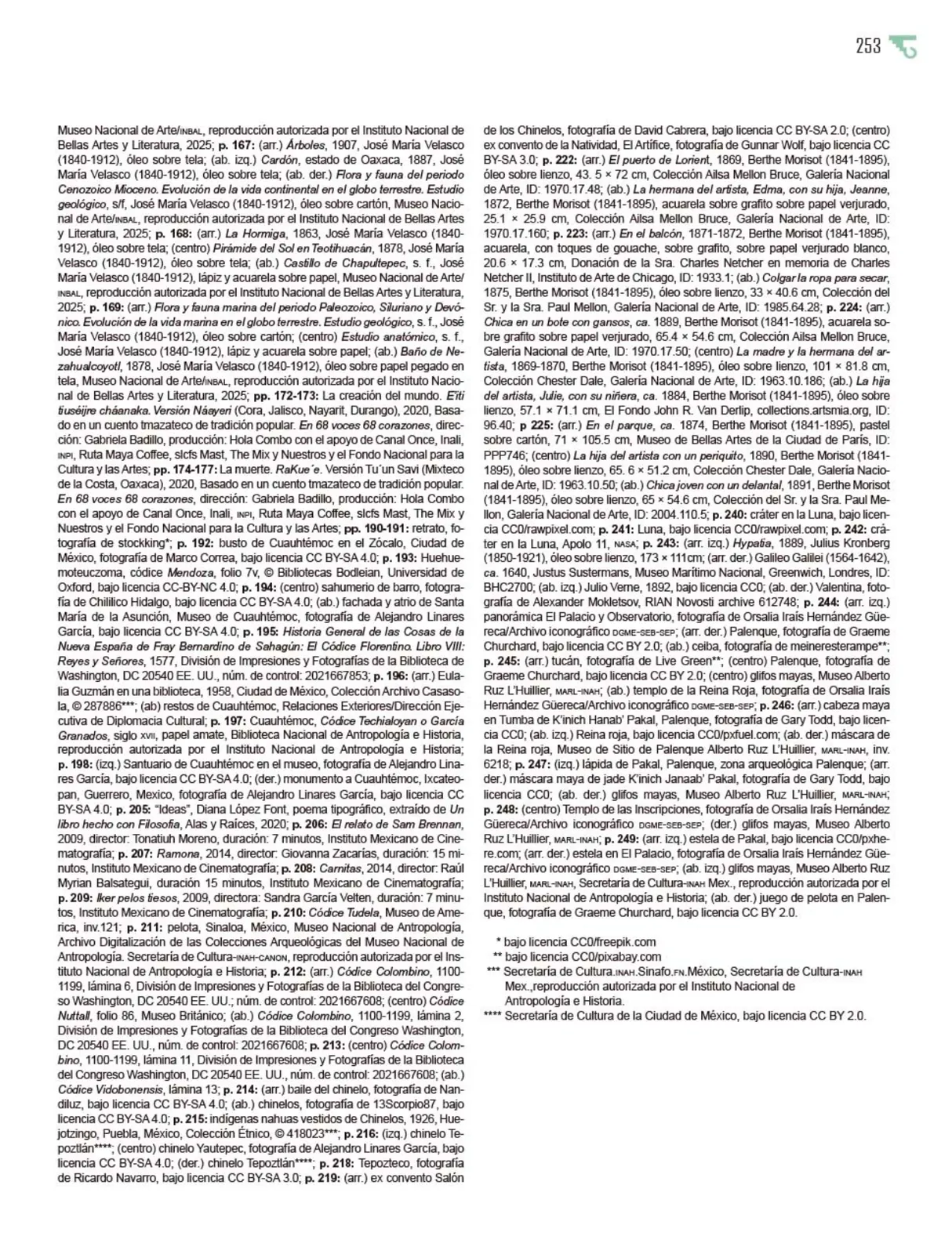 Página 254 de Múltiples lenguajes. Libro de Educación Primaria Grado 5° Ciclo Escolar 2025 - 2026