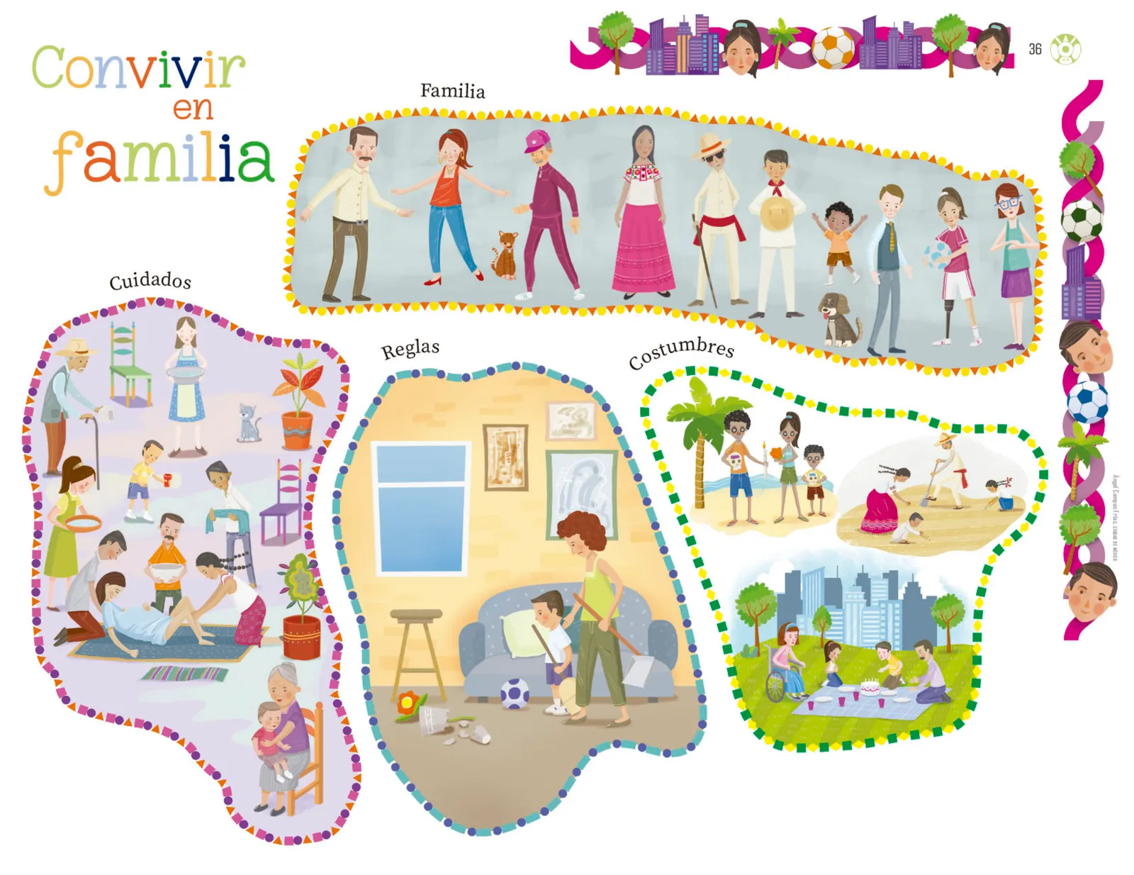 Miniatura página 37 de Explorar e imaginar con mi libro de Preescolar.   Libro de Educación Preescolar Grado 3°  Ciclo Escolar 2025 - 2026