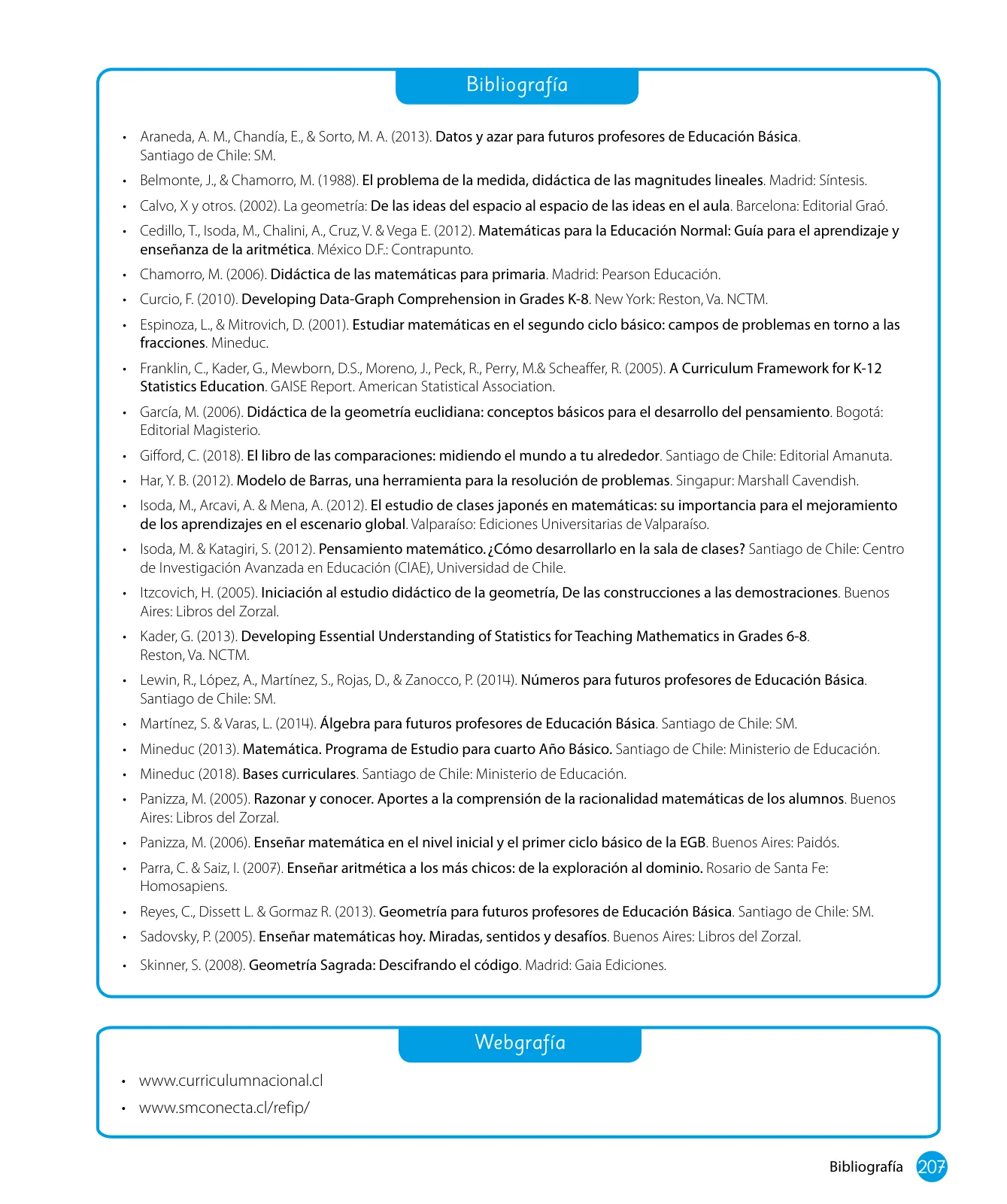 Página 209 de Sumo Primero – Cuarto Básico | Texto del Estudiante MINEDUC – Descargar PDF · 2024