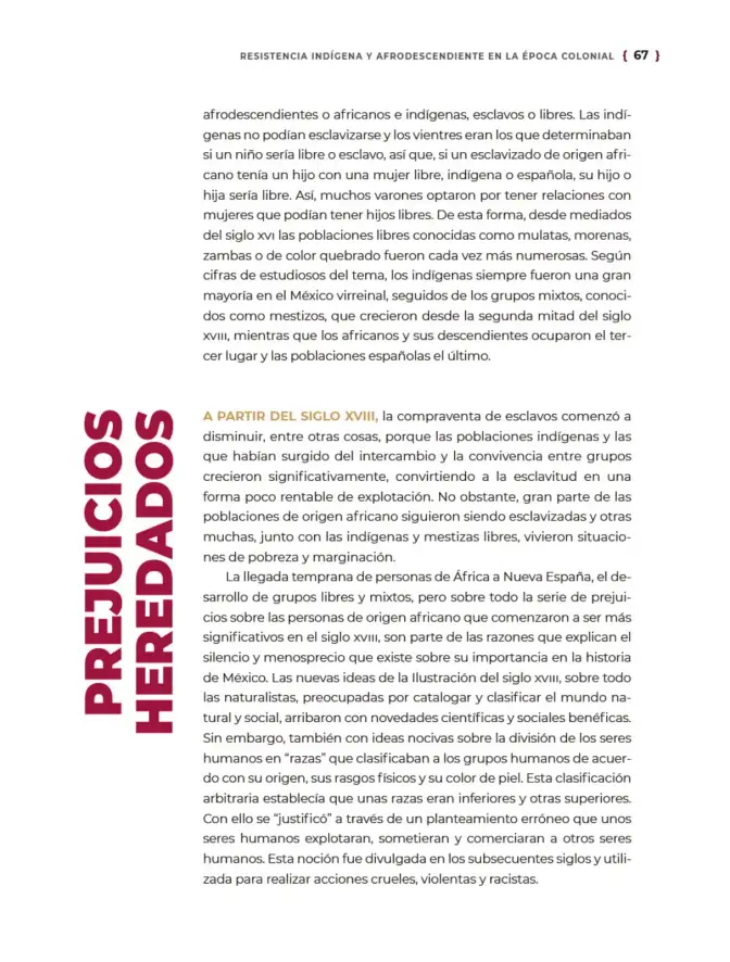 Página 68 de Historia del pueblo mexicano. Libro de Educación Secundaria Grado 1° Ciclo Escolar 2025 - 2026