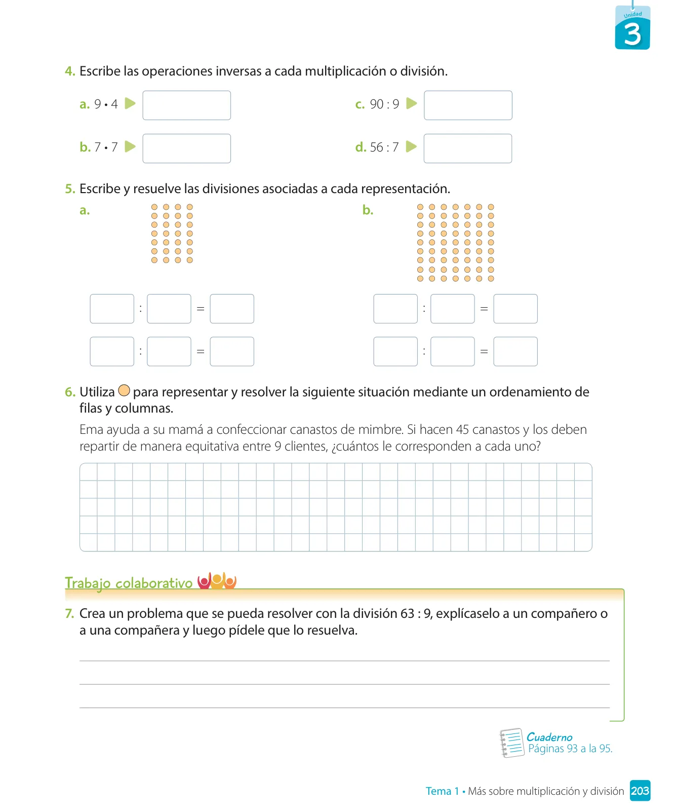 Miniatura página 205 de Matemática – Tercero Básico | Texto del Estudiante MINEDUC – Descargar PDF · 2024