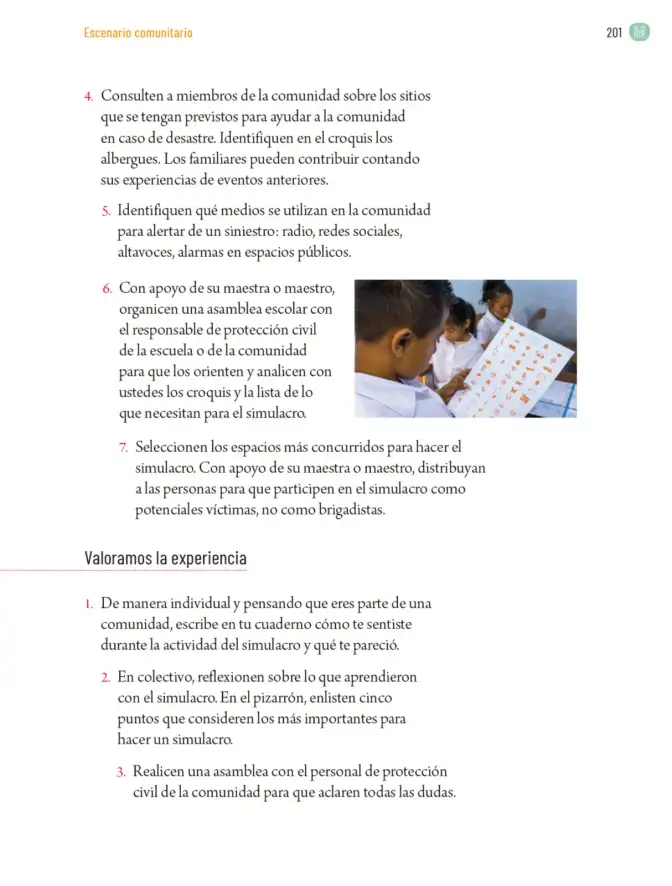 Página 204 de Proyectos Comunitarios. Libro de Educación Primaria Grado 5° Ciclo Escolar 2025 - 2026