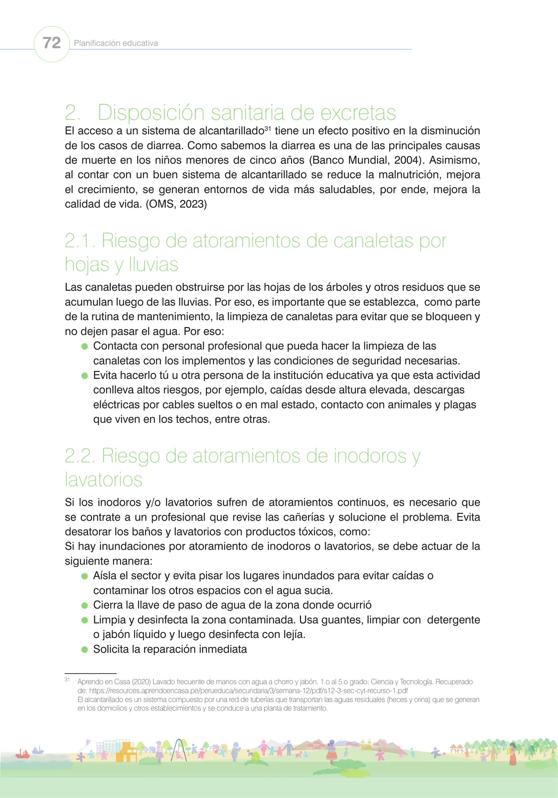 Página 74 de Orientaciones para el funcionamiento de las cunas y cunas jardín que brindan el servicio de educación y cuidado diurno con atención integral para niñas y niños de 12 a 36 meses : guía del servicio y protocolos · 2024