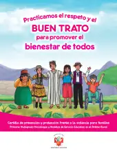 Portada de Cartilla de prevención y protección frente a la violencia para familias : Primaria Multigrado Monolingüe y Modelos de Servicio Educativo en el Ámbito Rural · 2024