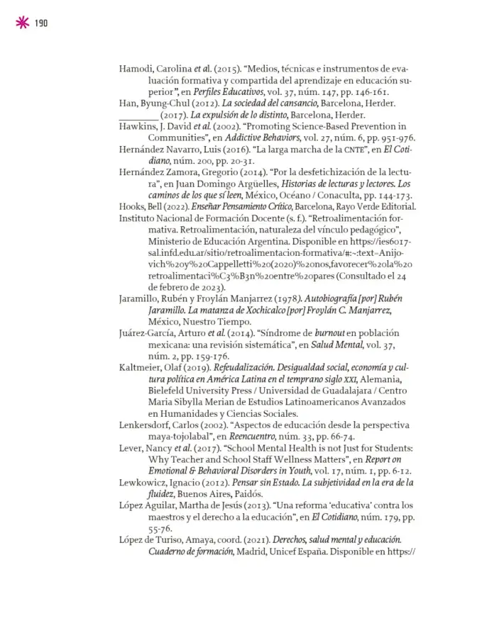 Página 191 de Un libro sin recetas para la maestra y el maestro. Fase 6. Libro de Educación Telesecundaria Grado 1°, 2°, 3° Ciclo Escolar 2025 - 2026
