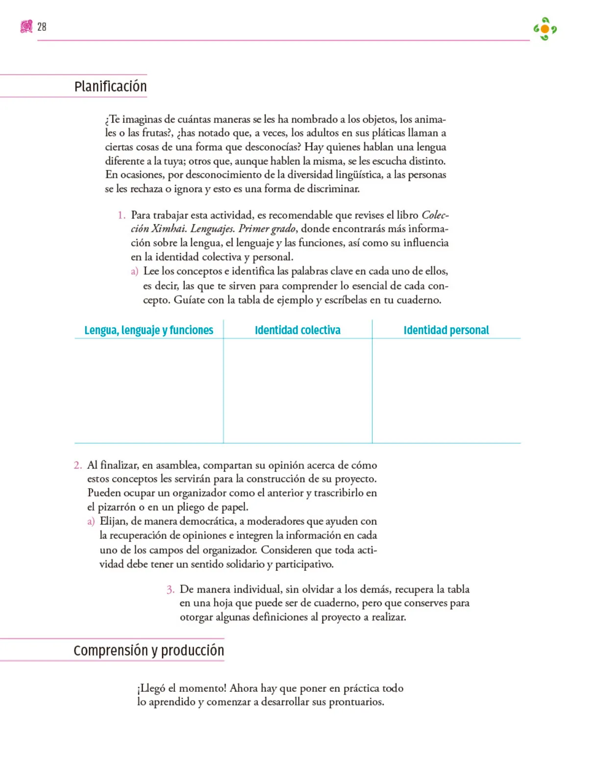 Miniatura página 29 de Colección Ximhai. Nuestro libro de proyectos.   Libro de Educación Secundaria Grado 1°  Ciclo Escolar 2025 - 2026