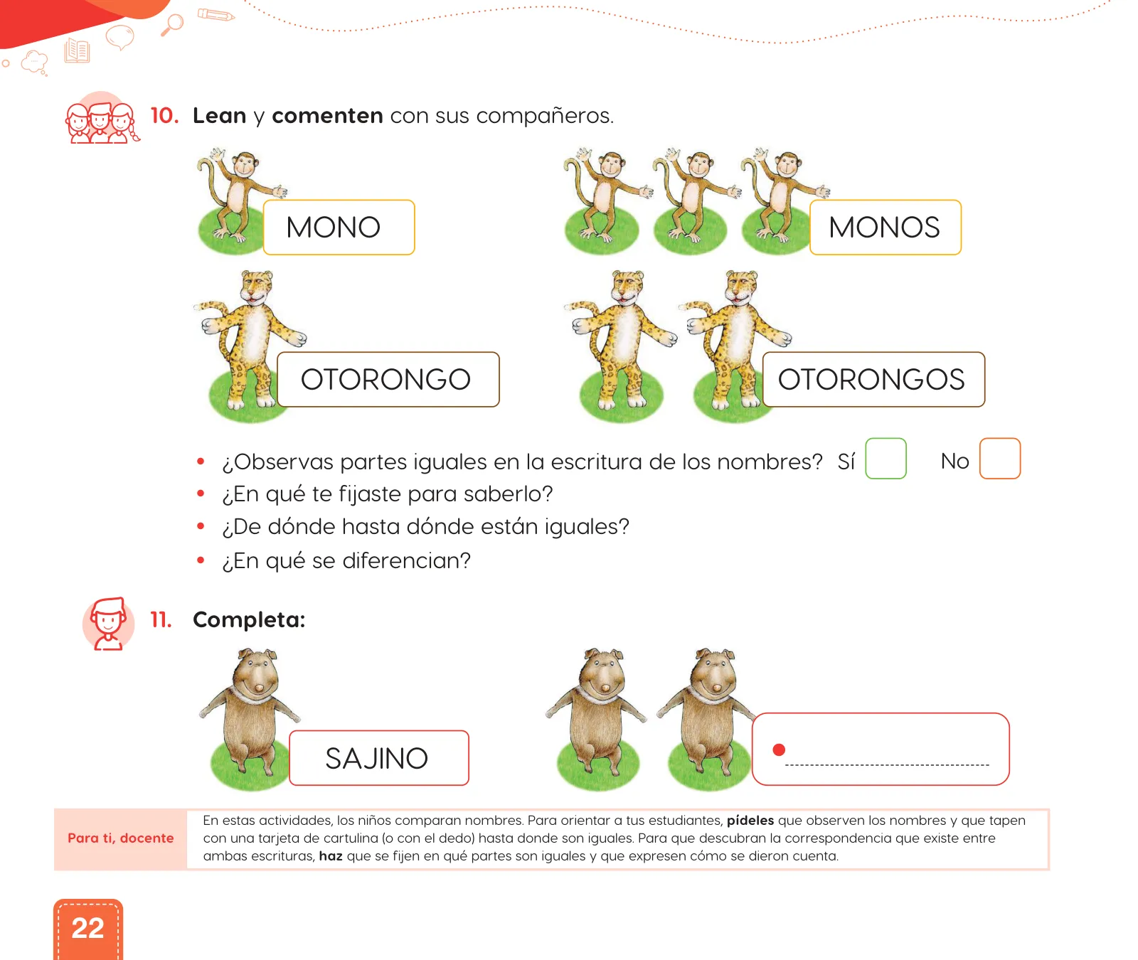 Página 24 de Cuadernillo de Comunicación 1. Primer grado de Primaria · 2024
