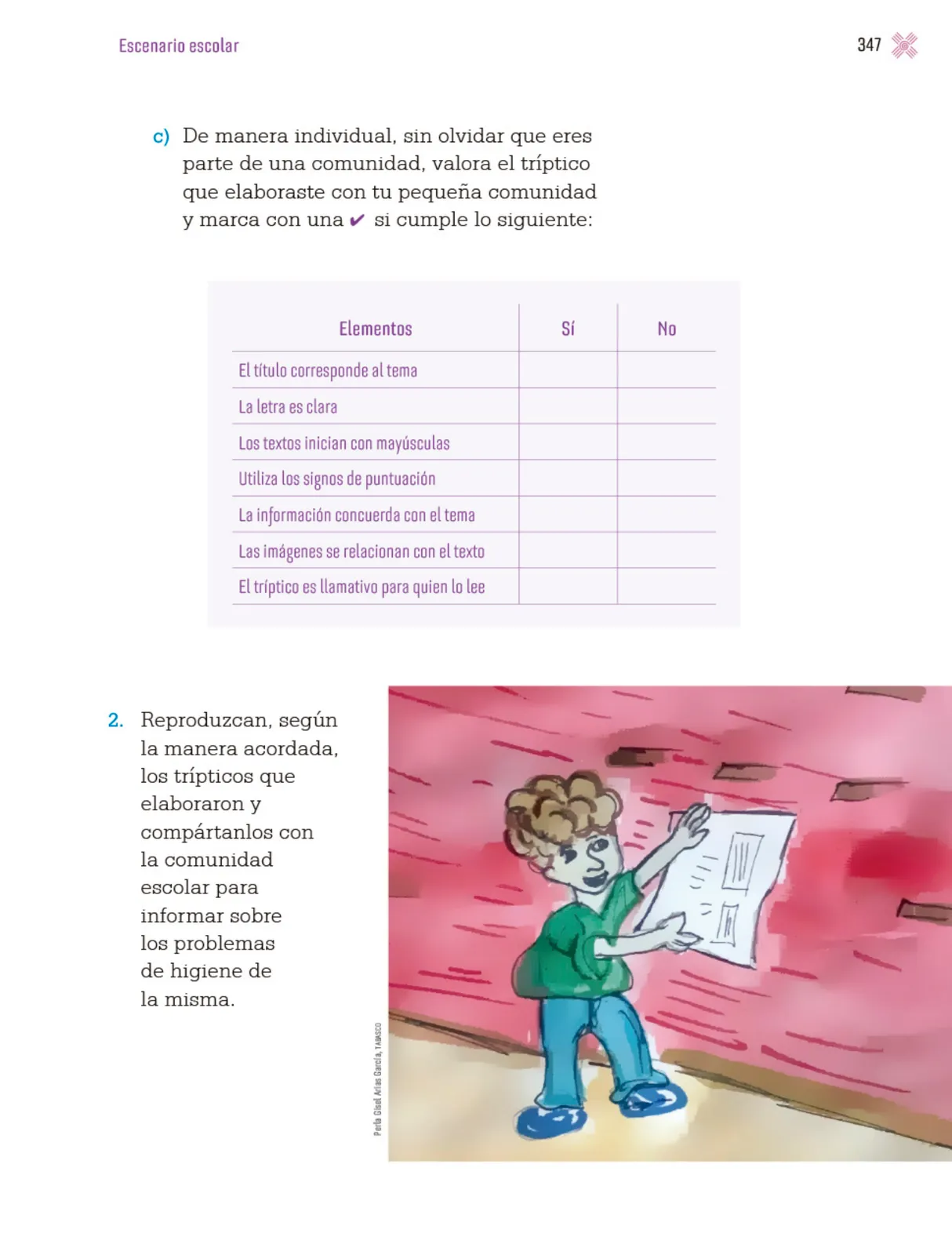 Página 350 de Proyectos Escolares. Libro de Educación Primaria Grado 4° Ciclo Escolar 2025 - 2026