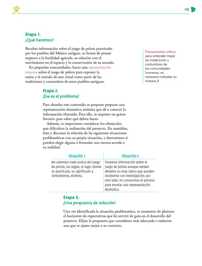 Página 200 de Colección Ximhai. Nuestro libro de Proyectos. Tomo II. Libro de Educación Telesecundaria Grado 1° Ciclo Escolar 2025 - 2026