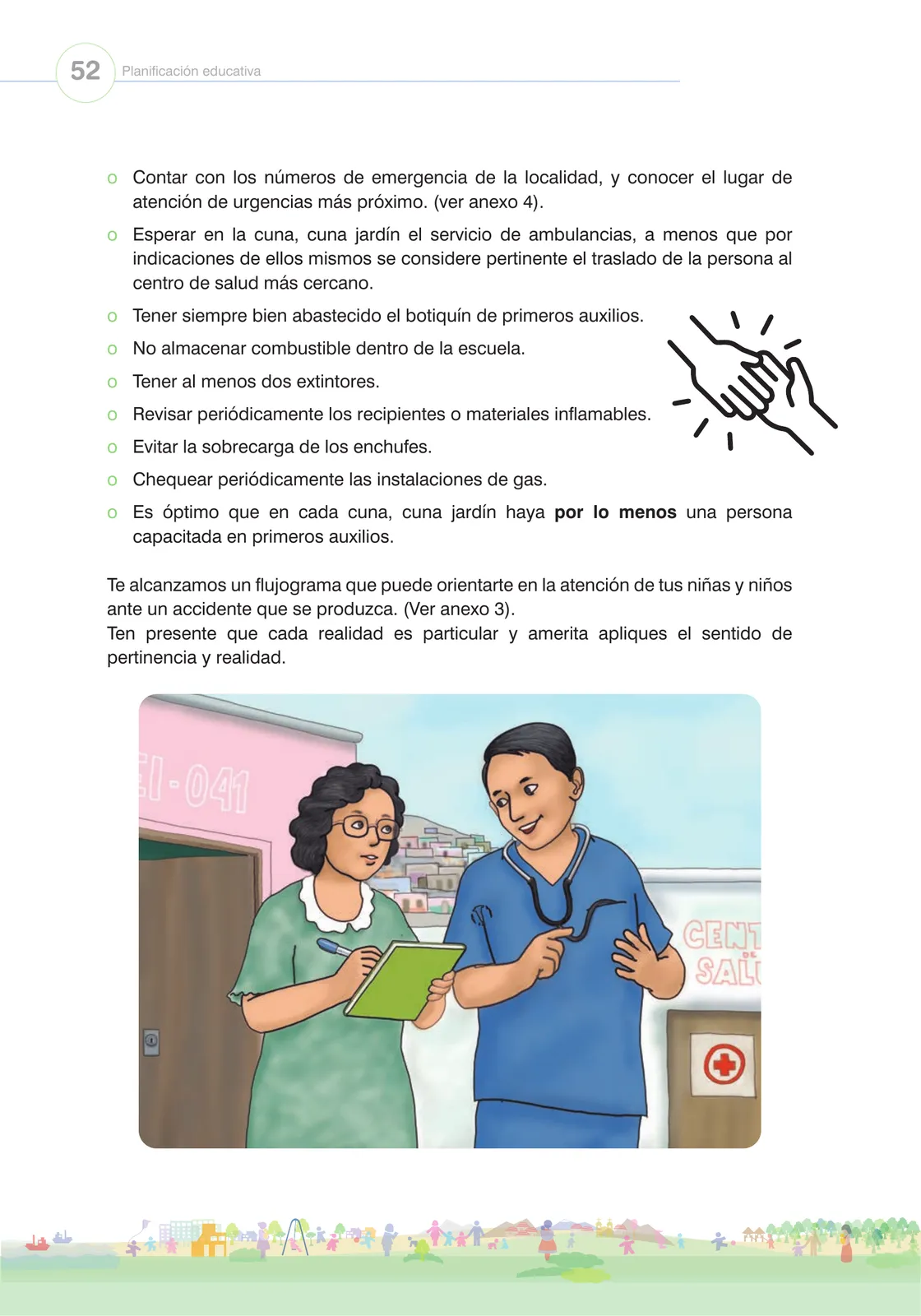Miniatura página 54 de Orientaciones para el funcionamiento de las cunas y cunas jardín que brindan el servicio de educación y cuidado diurno con atención integral para niñas y niños de 12 a 36 meses : guía del servicio y protocolos · 2024