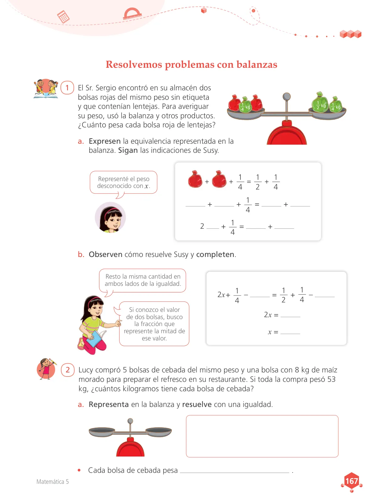 Miniatura página 168 de Matemática 5 : cuaderno de trabajo para quinto grado de Educación Primaria 2018 · 2018