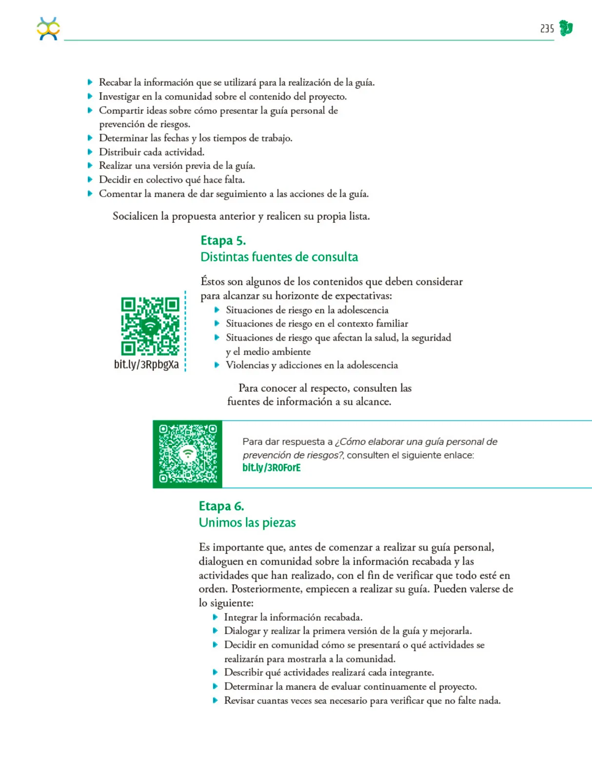 Miniatura página 236 de Colección Ximhai. Nuestro libro de Proyectos.  Tomo II.   Libro de Educación Telesecundaria Grado 1°  Ciclo Escolar 2025 - 2026