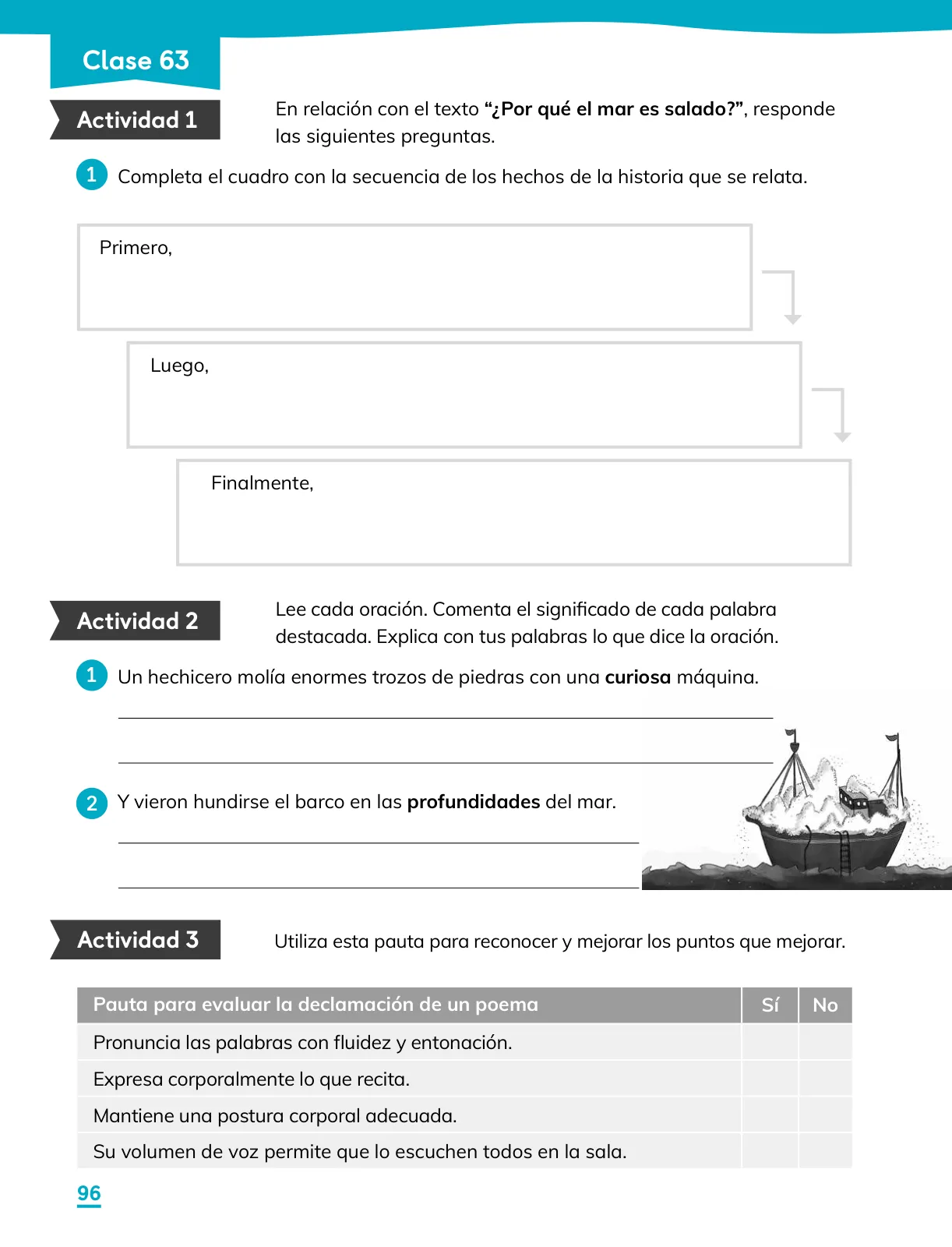 Página 98 de Lenguaje y Comunicación – Tercero Básico | Texto del Estudiante MINEDUC – Descargar PDF · 2024