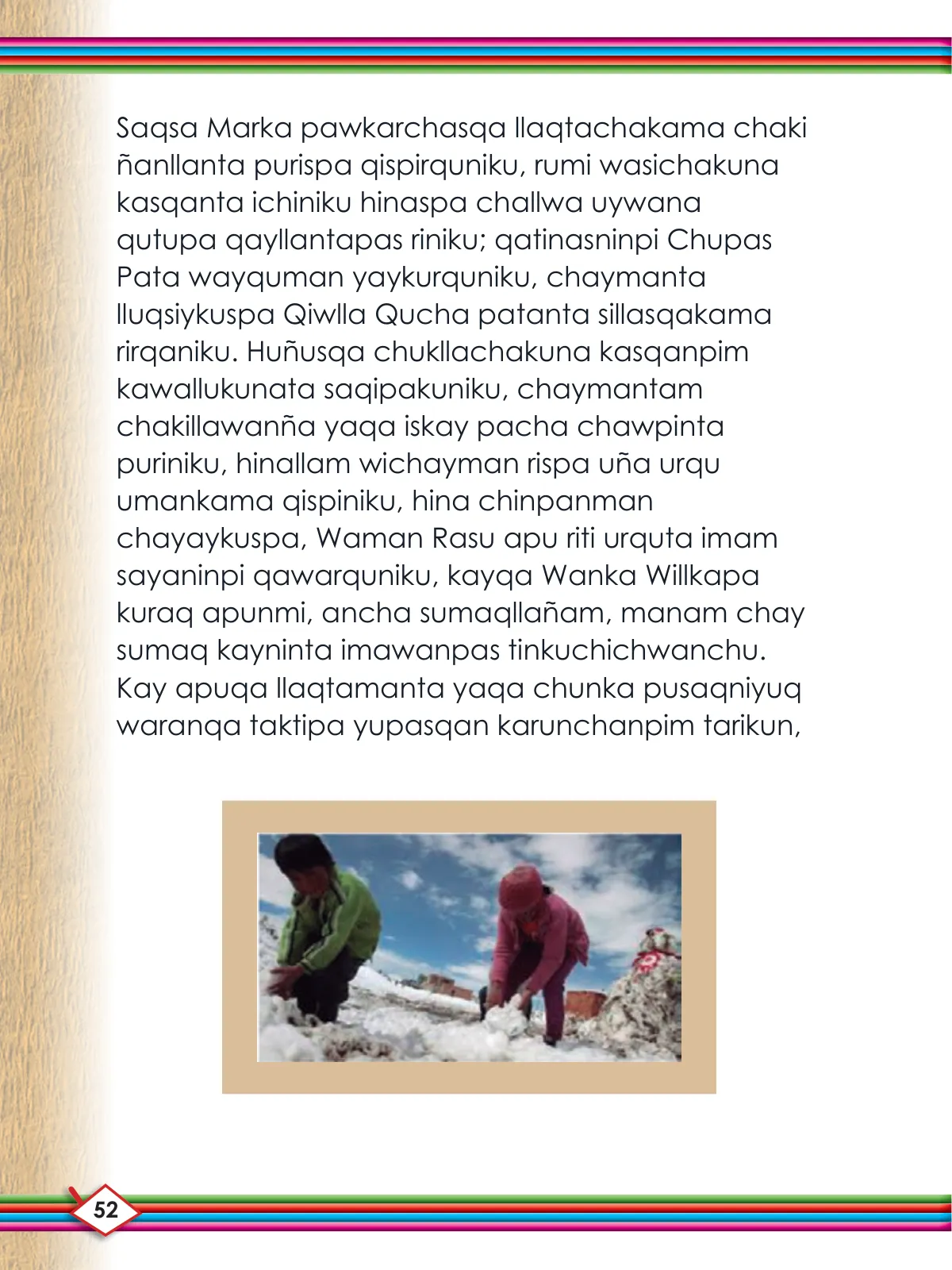 Página 54 de Willakuykuna maytu - Chanka Literatura 2 - 2° Secundaria - Quechua chanka · 2023