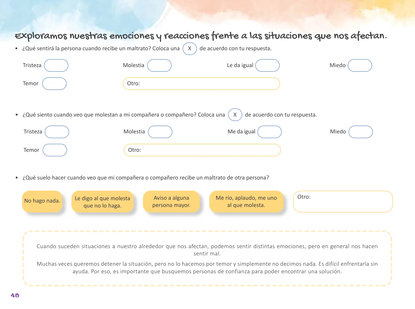 Miniatura página 50 de Cuadernillo de Tutoría 5 : quinto grado de Educación Primaria · 2021