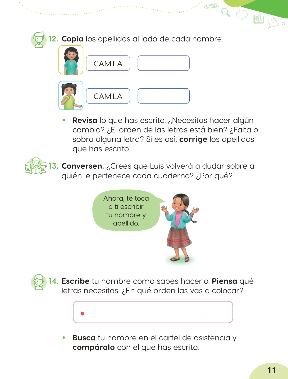 Página 13 de Cuadernillo de Comunicación 2. Segundo grado de Primaria · 2024