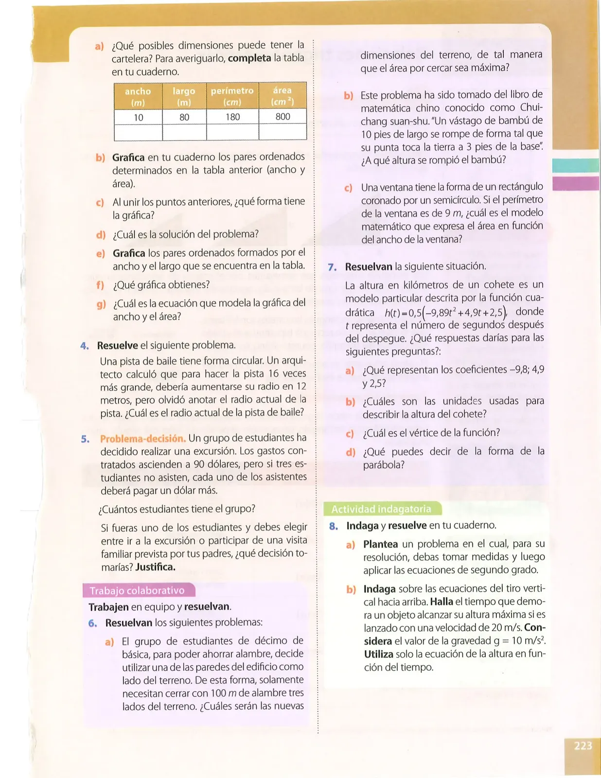 Página 223 de Matematica · 10 EGB · 2025