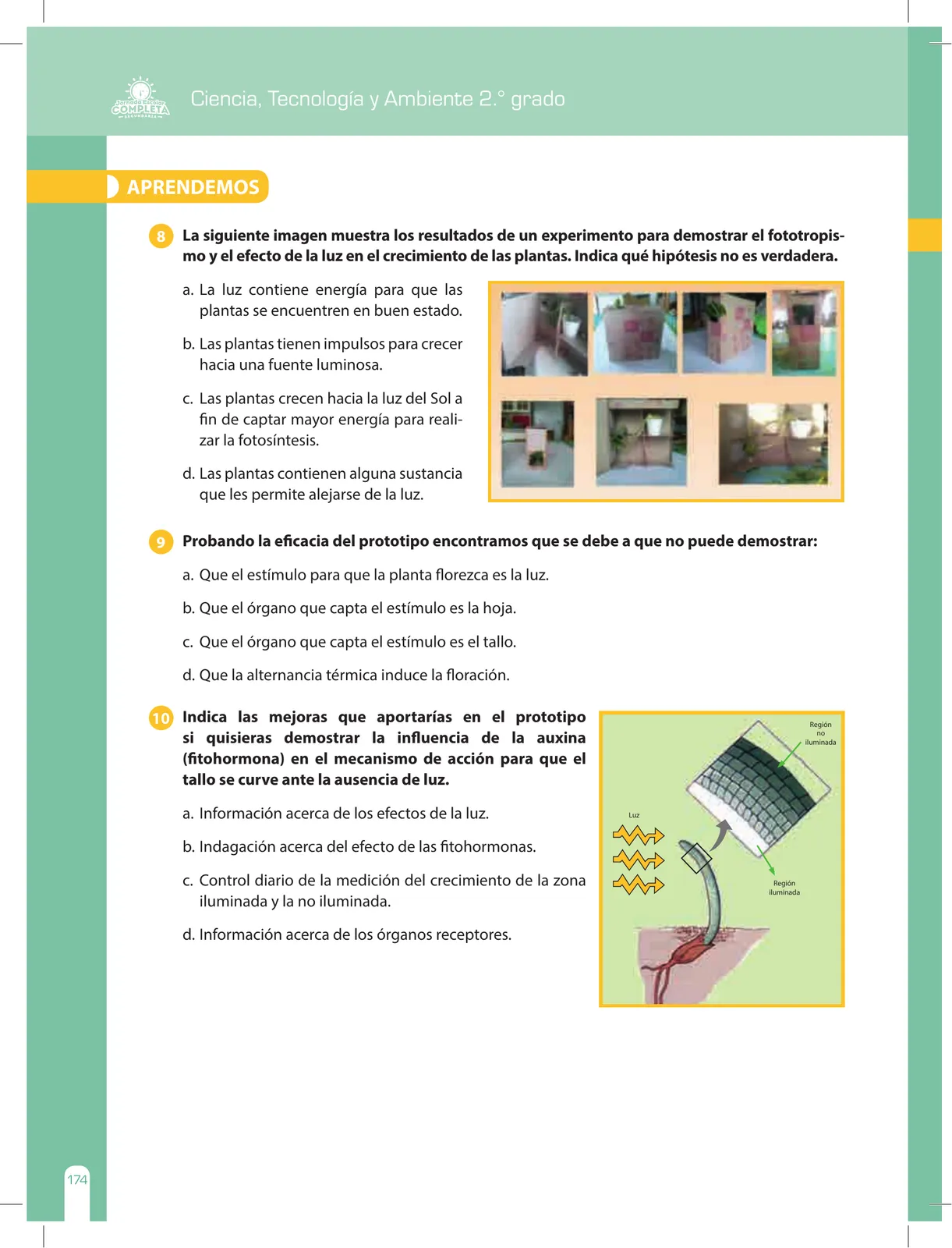 Página 174 de Ciencia, Tecnología y Ambiente 2 : cuaderno de reforzamiento pedagógico - JEC · 2016