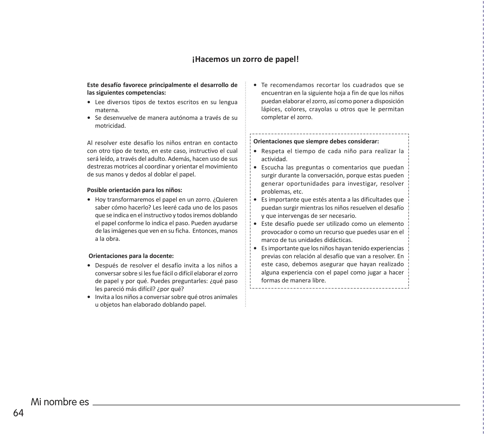 Página 66 de Crea, resuelve y aprende. Material impreso para niñas y niños de 4 años · 2024