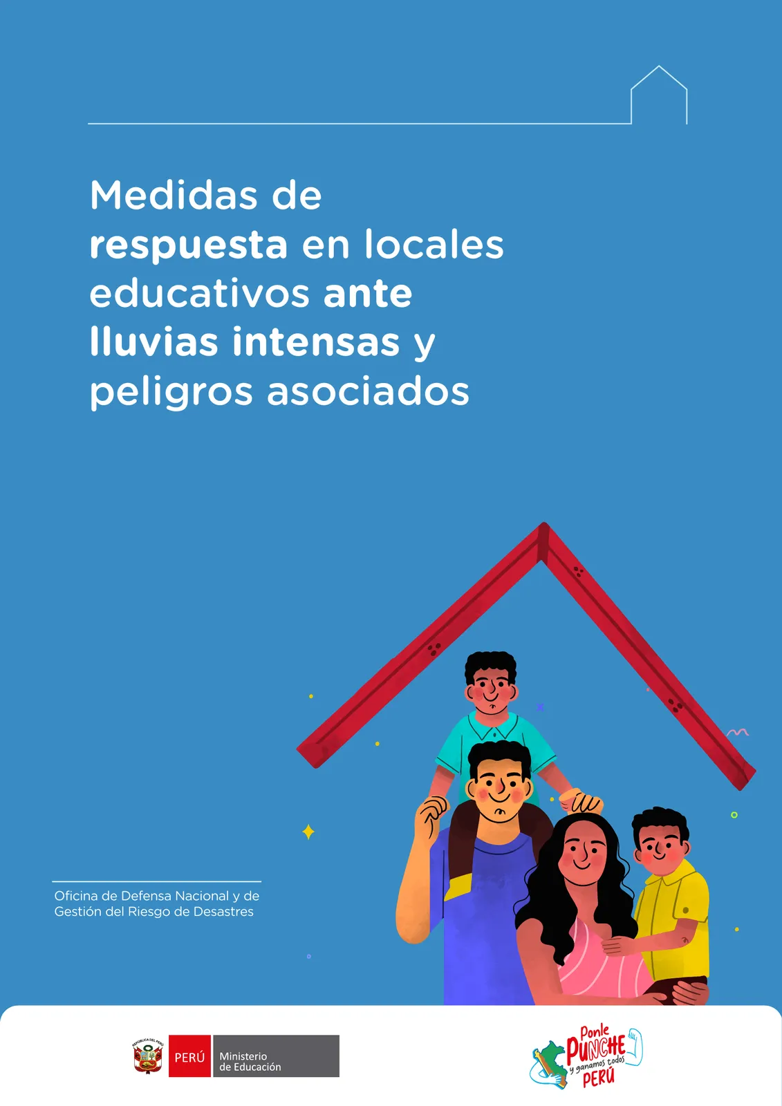 Portada de Medidas de respuesta en locales educativos ante lluvias intensas y peligros asociados · 2025