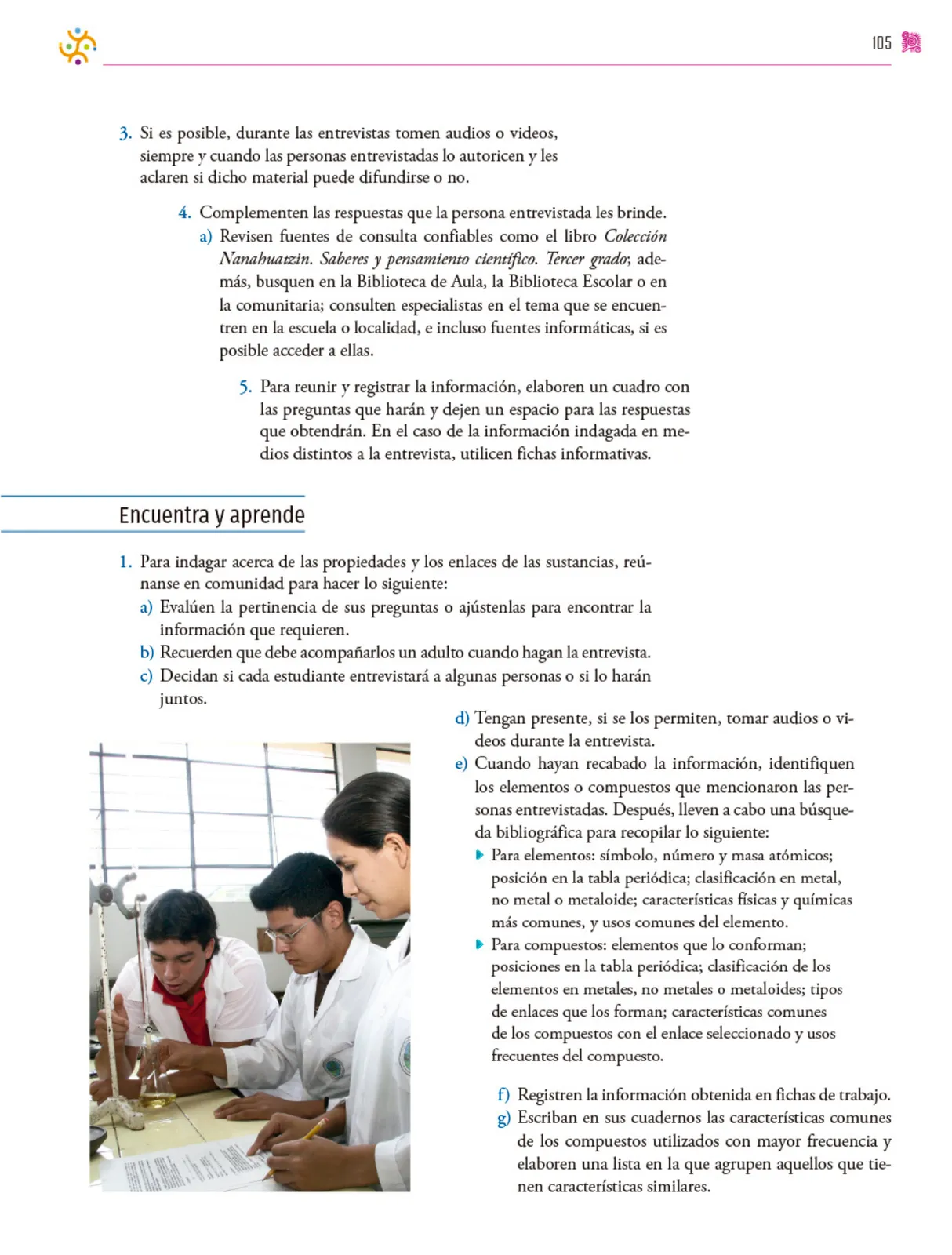Miniatura página 106 de Colección Nanahuatzin. Nuestro libro de proyectos.   Libro de Educación Secundaria Grado 3°  Ciclo Escolar 2025 - 2026