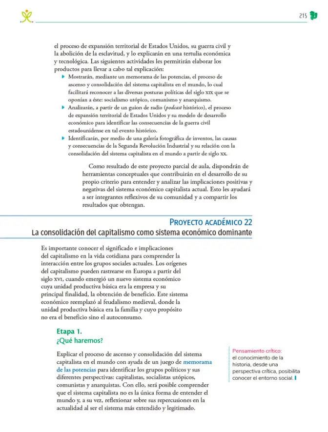 Página 216 de Colección Nanahuatzin. Nuestro libro de Proyectos. Tomo II. Libro de Educación Telesecundaria Grado 3° Ciclo Escolar 2025 - 2026