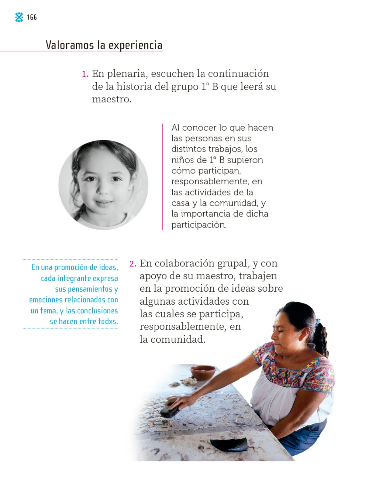 Página 167 de Proyectos Comunitarios. Libro de Educación Primaria Grado 1° Ciclo Escolar 2025 - 2026