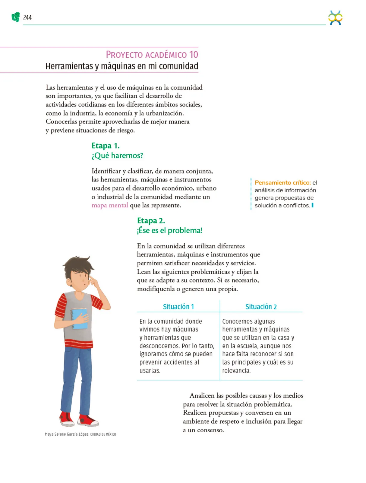 Miniatura página 245 de Colección Ximhai. Nuestro libro de Proyectos.  Tomo II.   Libro de Educación Telesecundaria Grado 1°  Ciclo Escolar 2025 - 2026