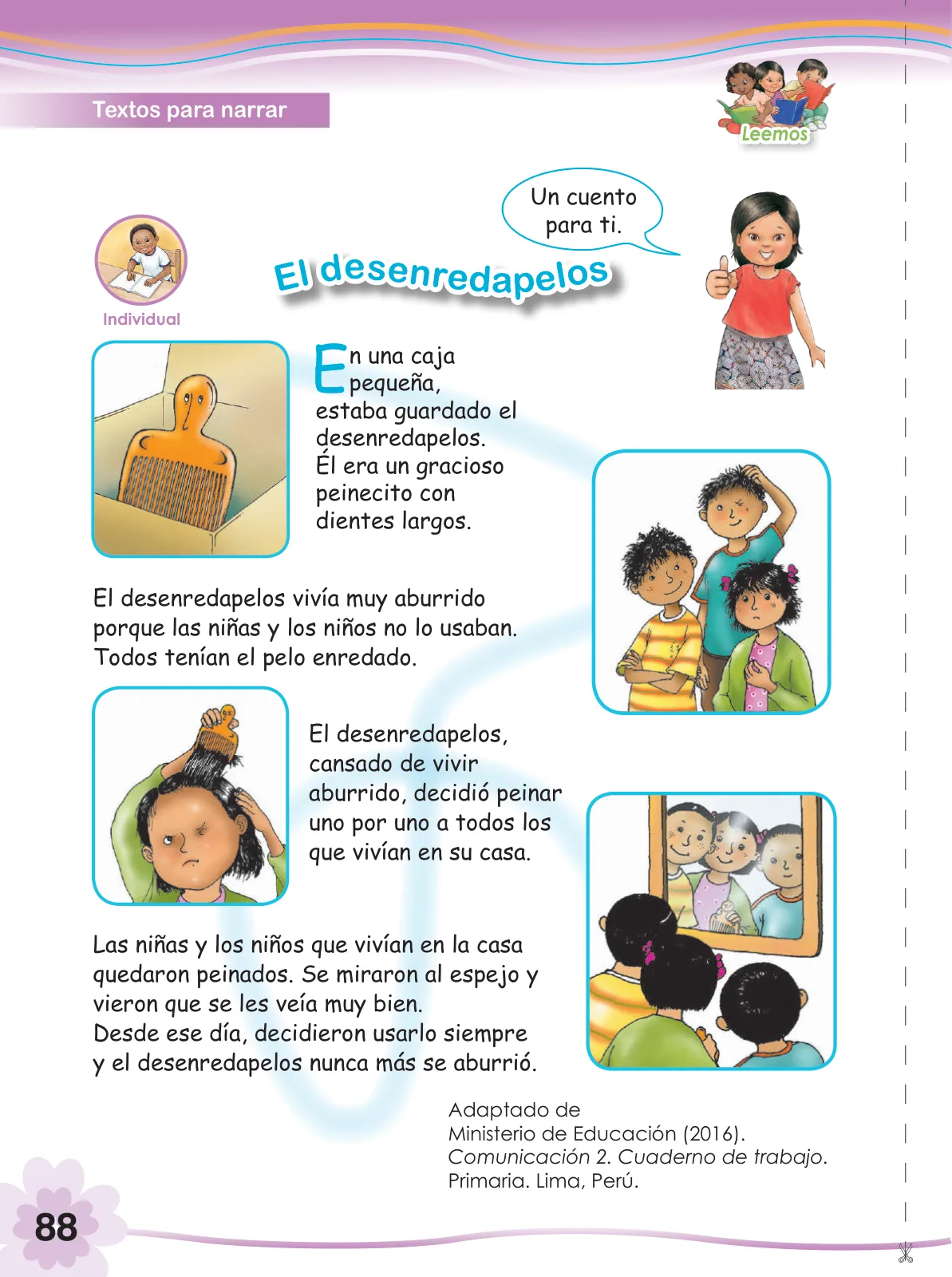Página 90 de Comunicación 2 : cuaderno de trabajo para segundo grado de Educación Primaria 2019 · 2019