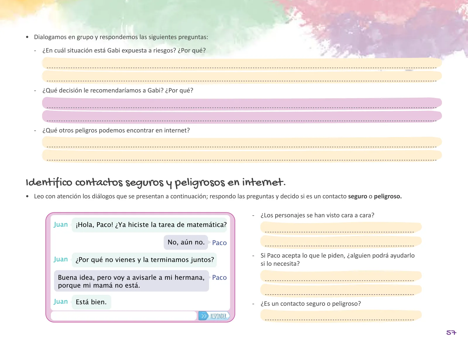 Miniatura página 59 de Cuadernillo de Tutoría 6 : sexto grado de Educación Primaria · 2021
