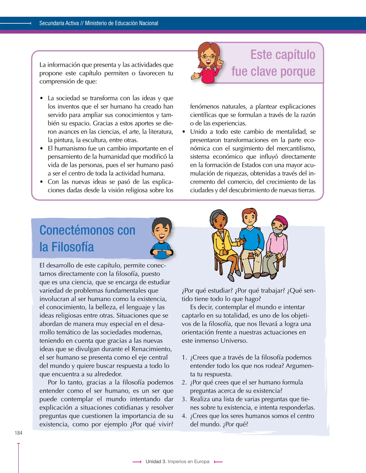 Miniatura página 184 de Ciencias Sociales 7° · Secundaria Activa