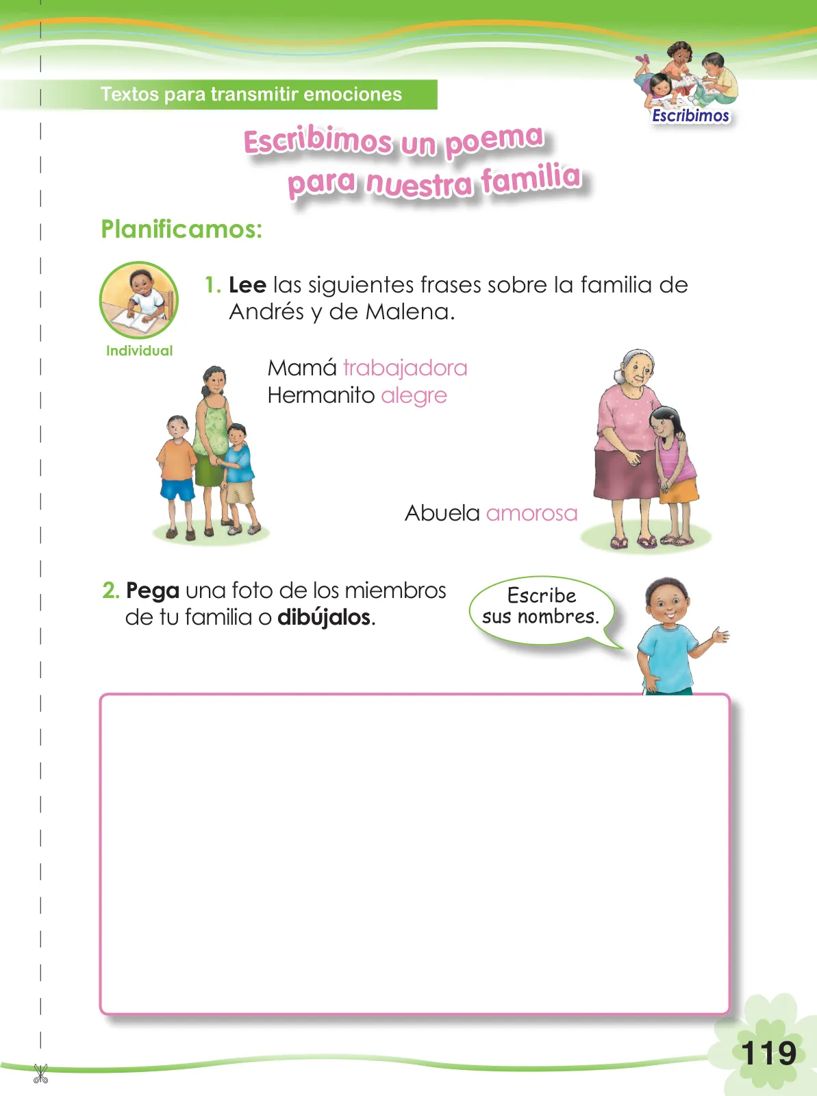 Miniatura página 121 de Comunicación 2 : cuaderno de trabajo para segundo grado de Educación Primaria 2019 · 2019