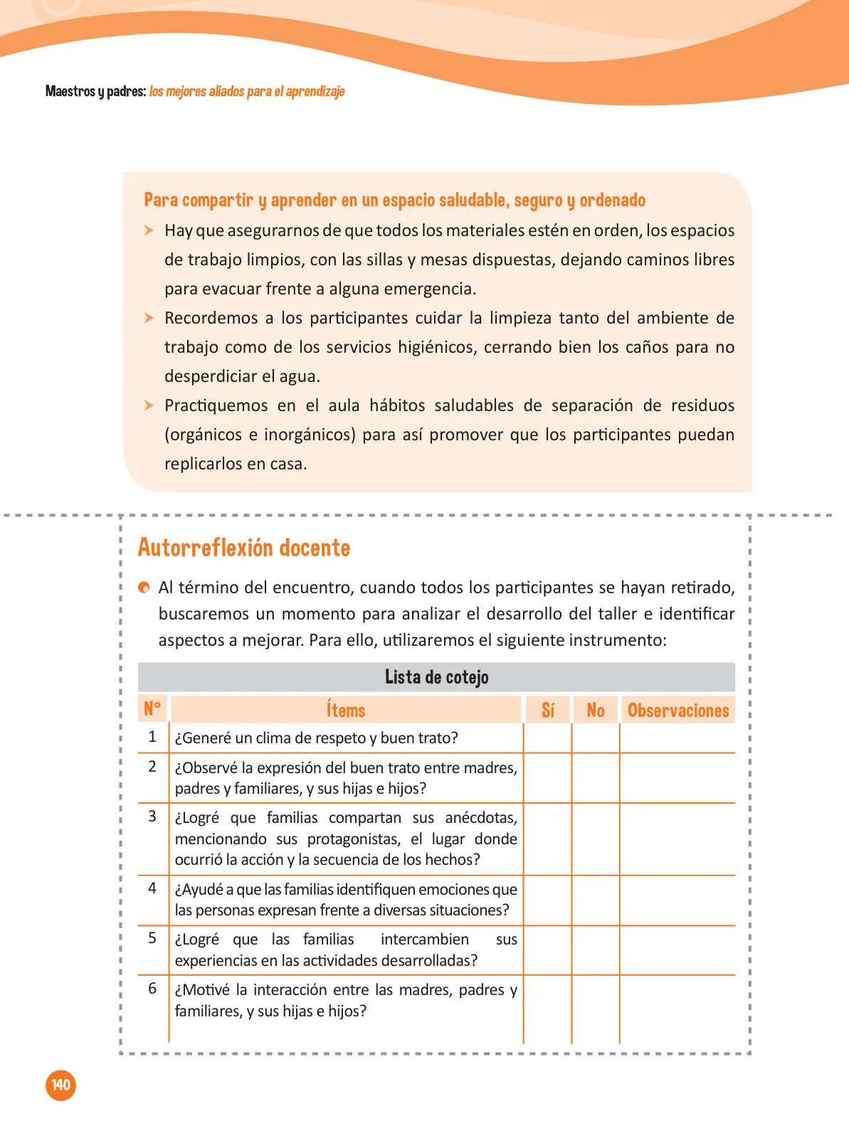 Miniatura página 142 de Guía para el trabajo docente con las familias del ciclo IV de Primaria · 2016