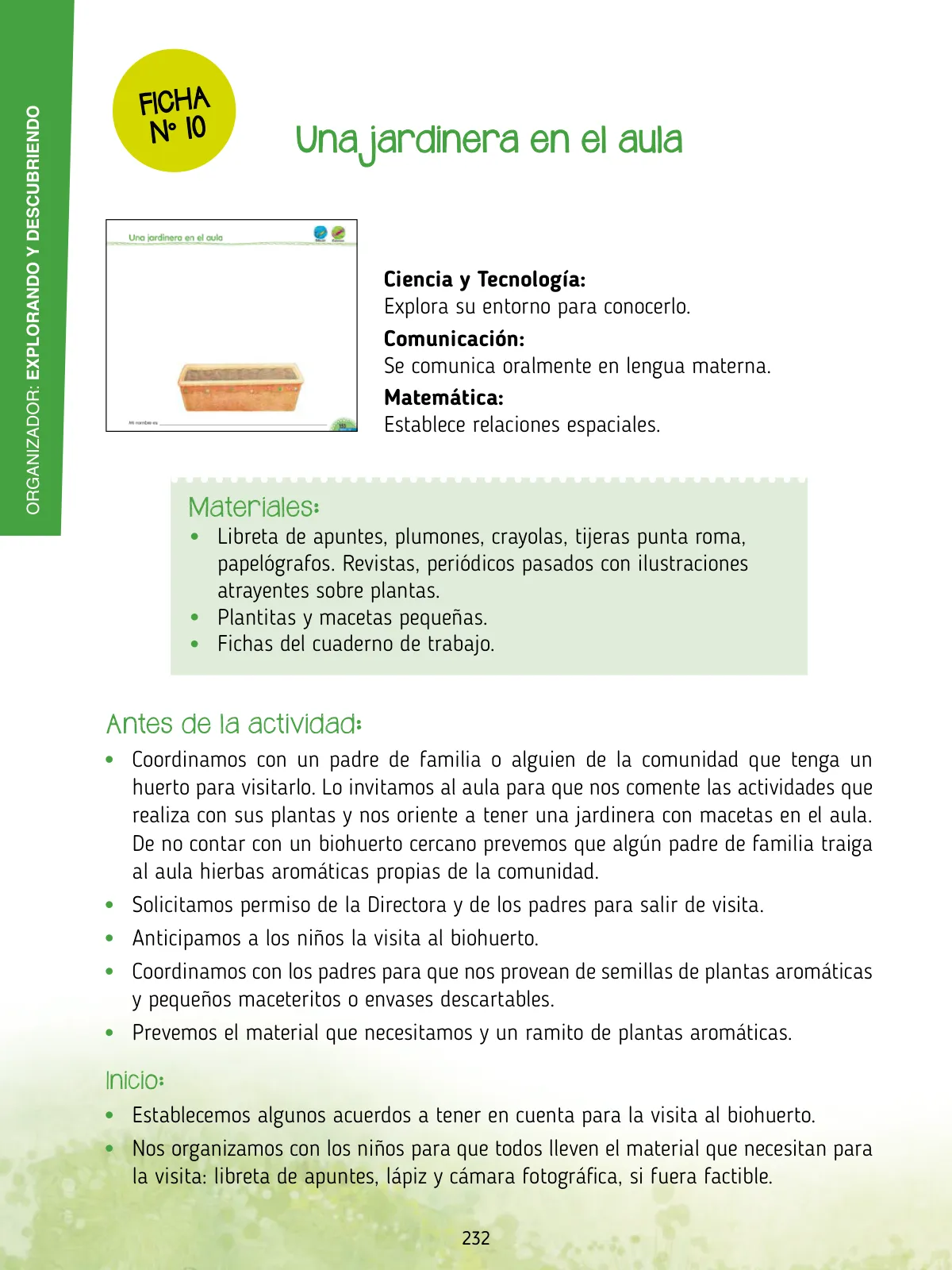 Miniatura página 234 de Agenda pedagógica 2017-2018 para docentes de II Ciclo de Instituciones de nivel de Educación Inicial · 2017