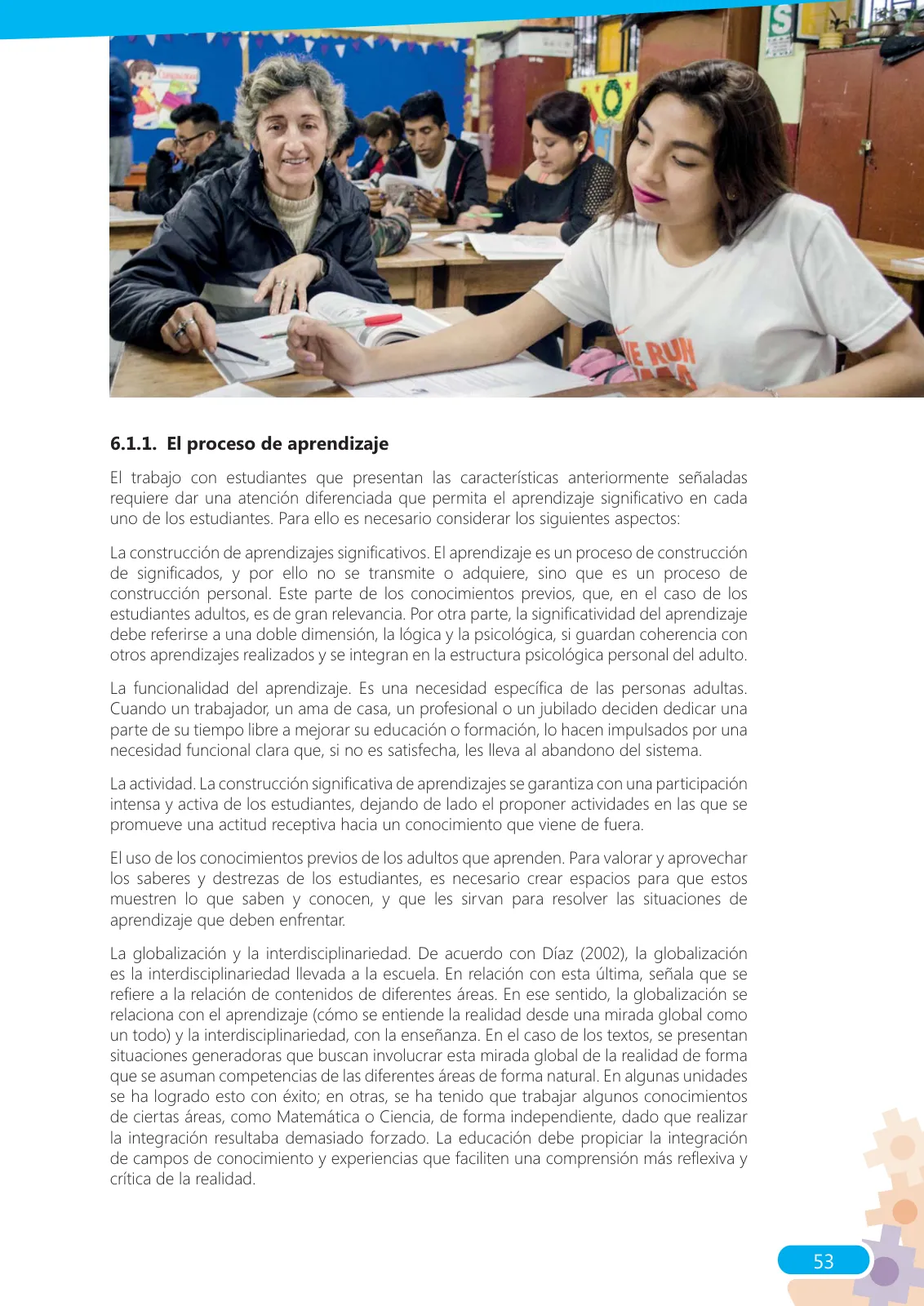 Página 53 de Guía para el docente sobre el uso del material educativo, Quechua Chanka. Ciclos Inicial e Intermedio, área de Comunicación · 2020