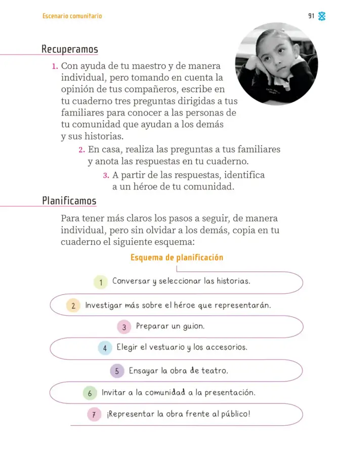 Página 92 de Proyectos Comunitarios. Libro de Educación Primaria Grado 1° Ciclo Escolar 2025 - 2026