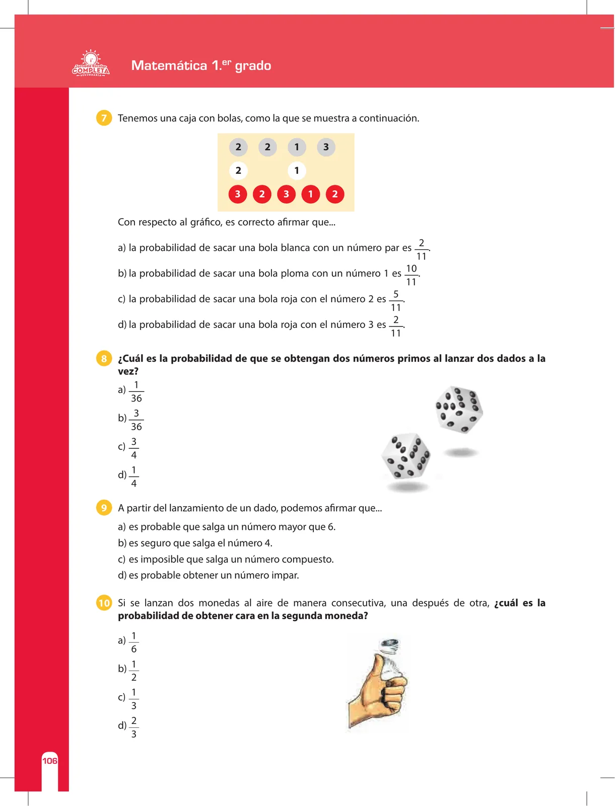 Página 106 de Matemática 1 : cuaderno de reforzamiento pedagógico - JEC · 2016
